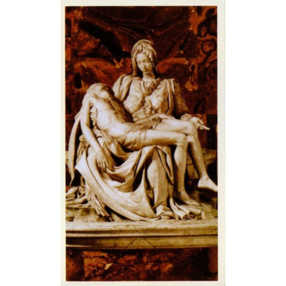 Pieta Personalized Prayer Card (Priced Per Card)