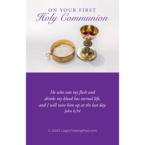 Medium Olive Wood First Communion Comfort Cross