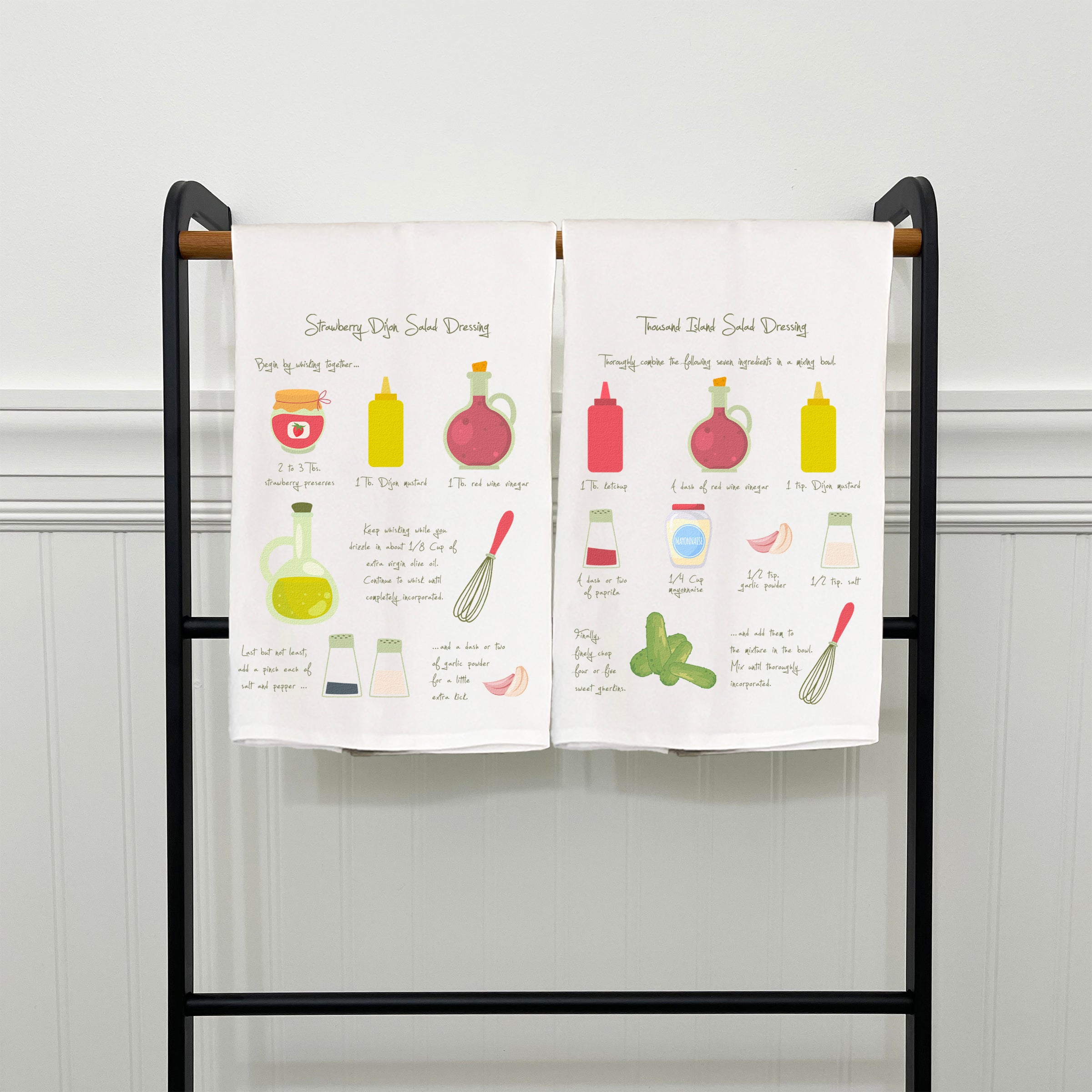 Heavenly Table Recipe Dish Towels - Set of 2