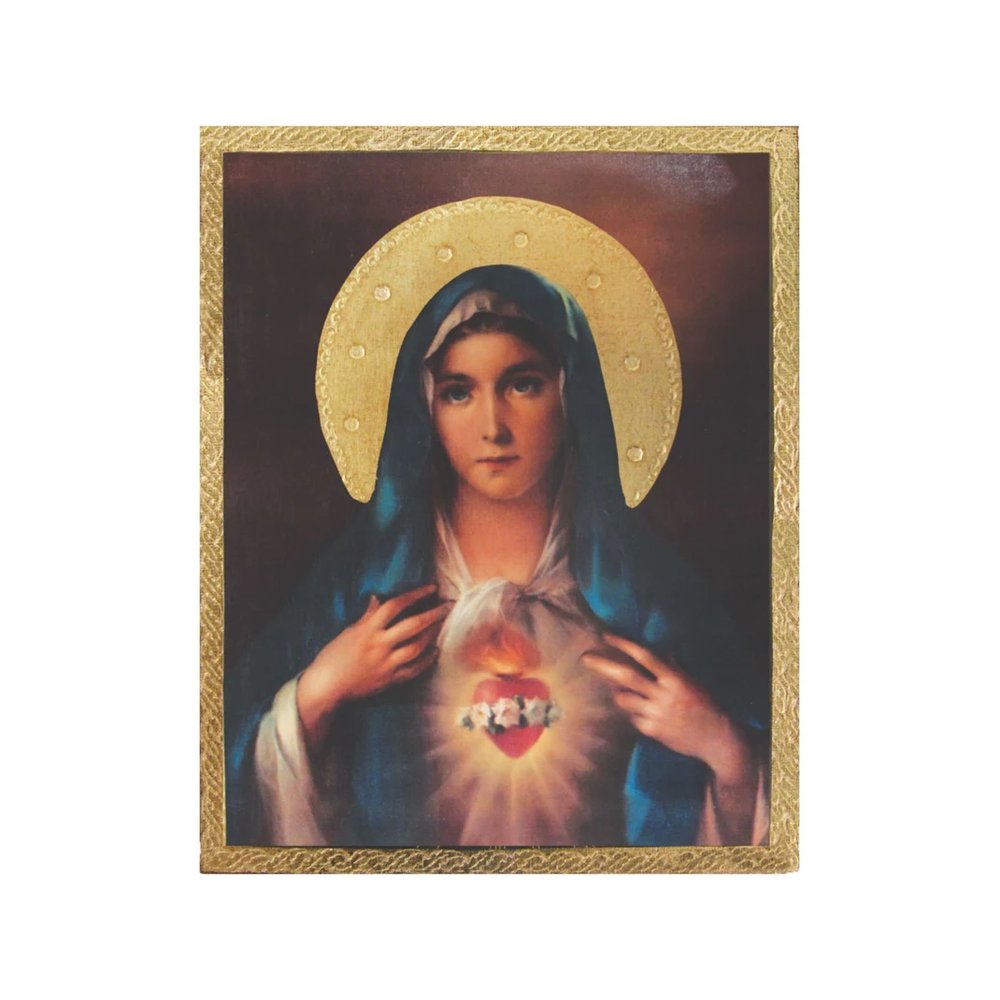 Immaculate Heart of Mary Florentine Plaque