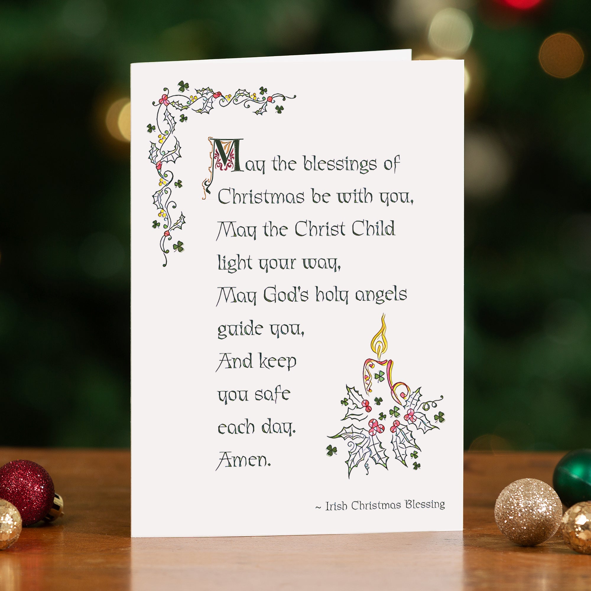 Irish Blessings of Christmas Cards - Set of 20
