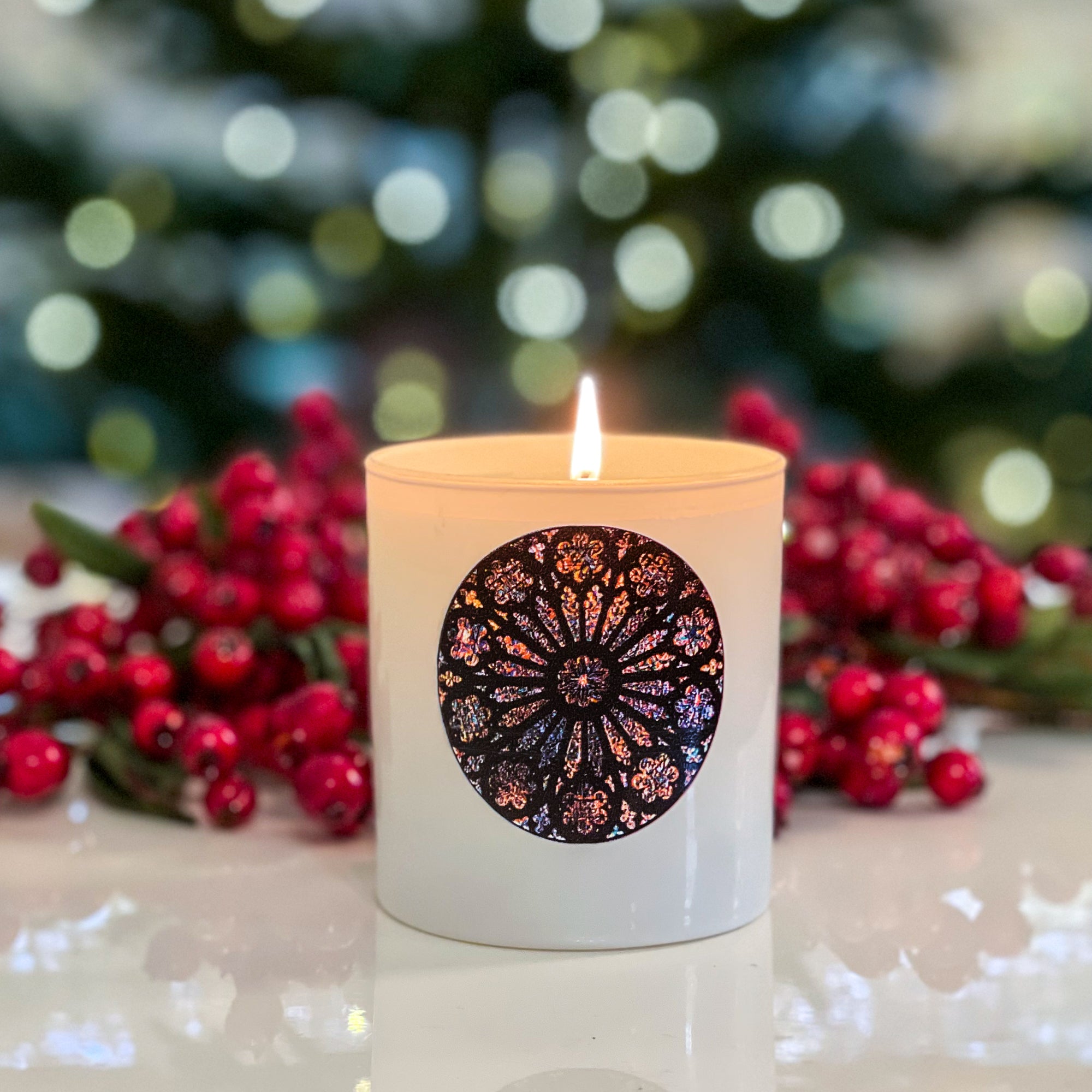 National Cathedral Stained Glass Window Candle