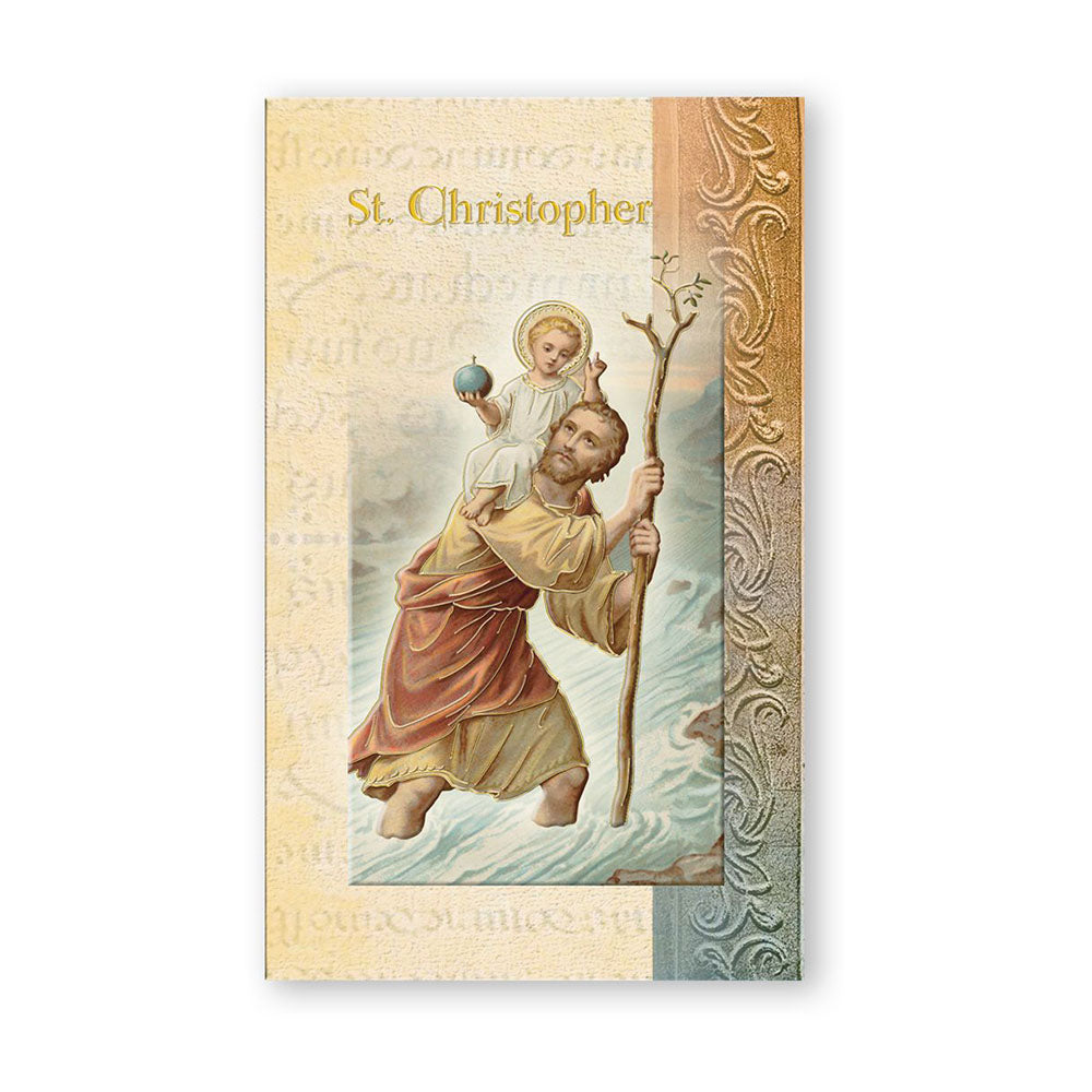 St. Christopher - Mini Lives of the Saints Folded Prayer Card