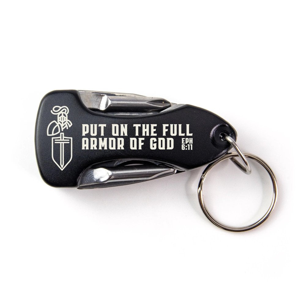 Armor of God Keychain Multi-Tools With LED