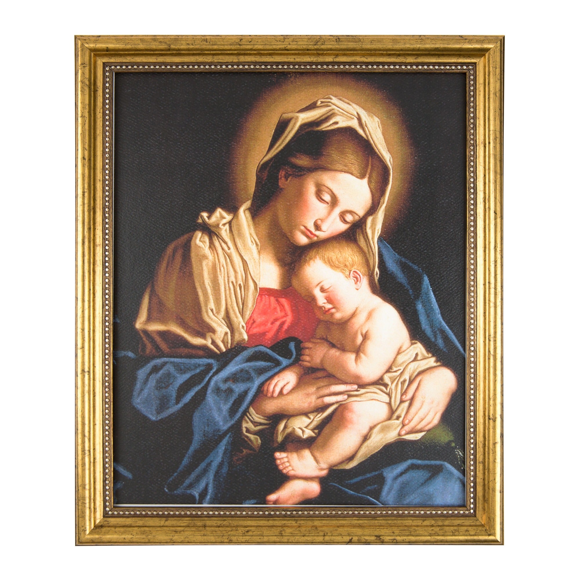 Sassoferrato Madonna and Child Gold Framed Print