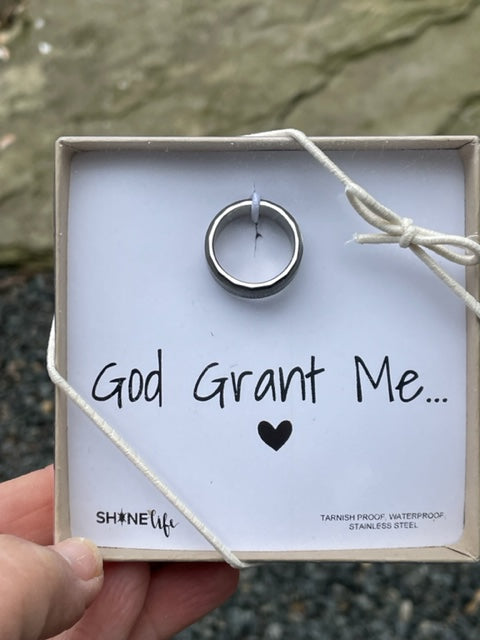 Serenity Prayer Spinner Ring