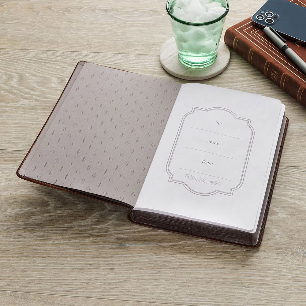 Hope in the Lord Brown Leatherette Journal