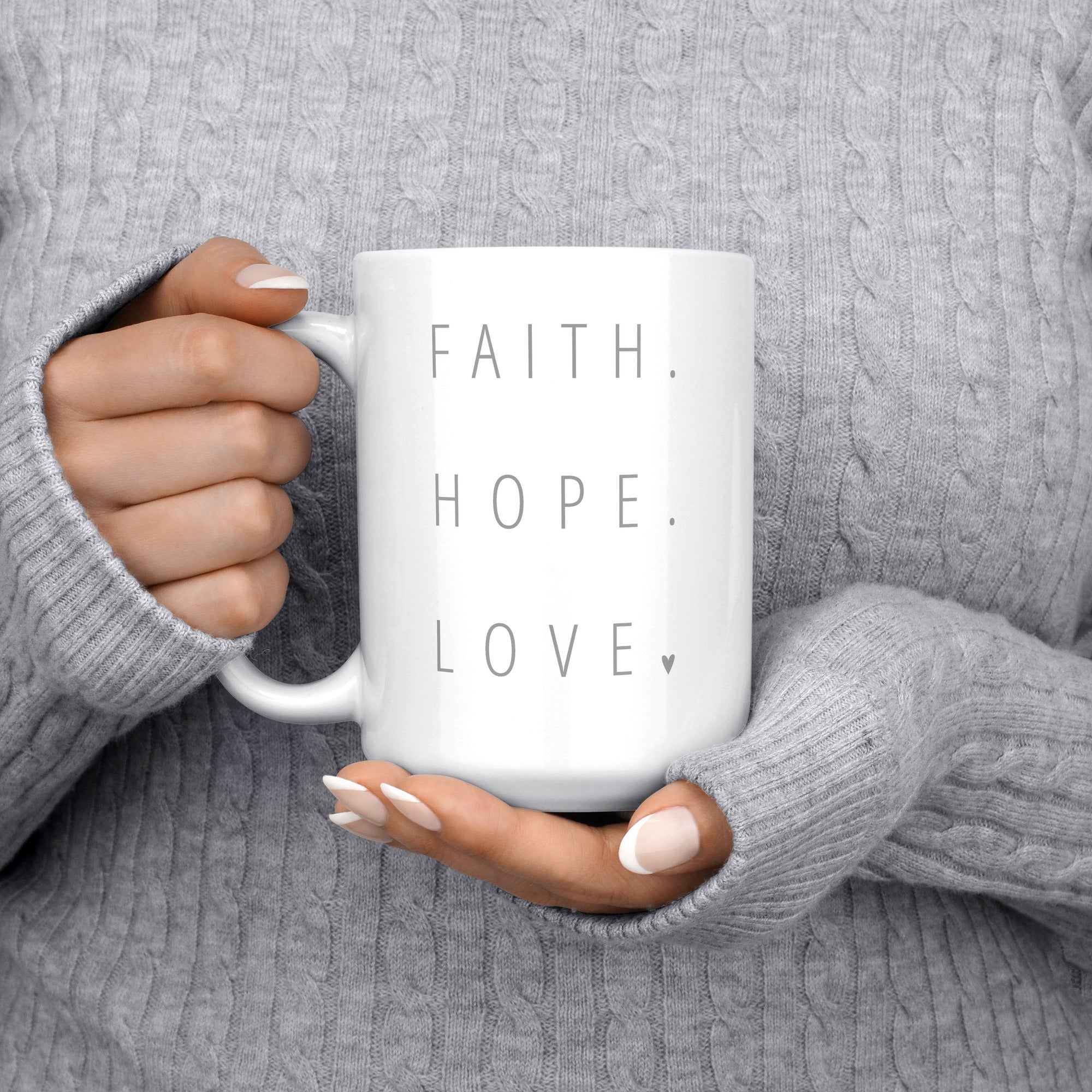 Faith, Hope, Love Elegant Mug