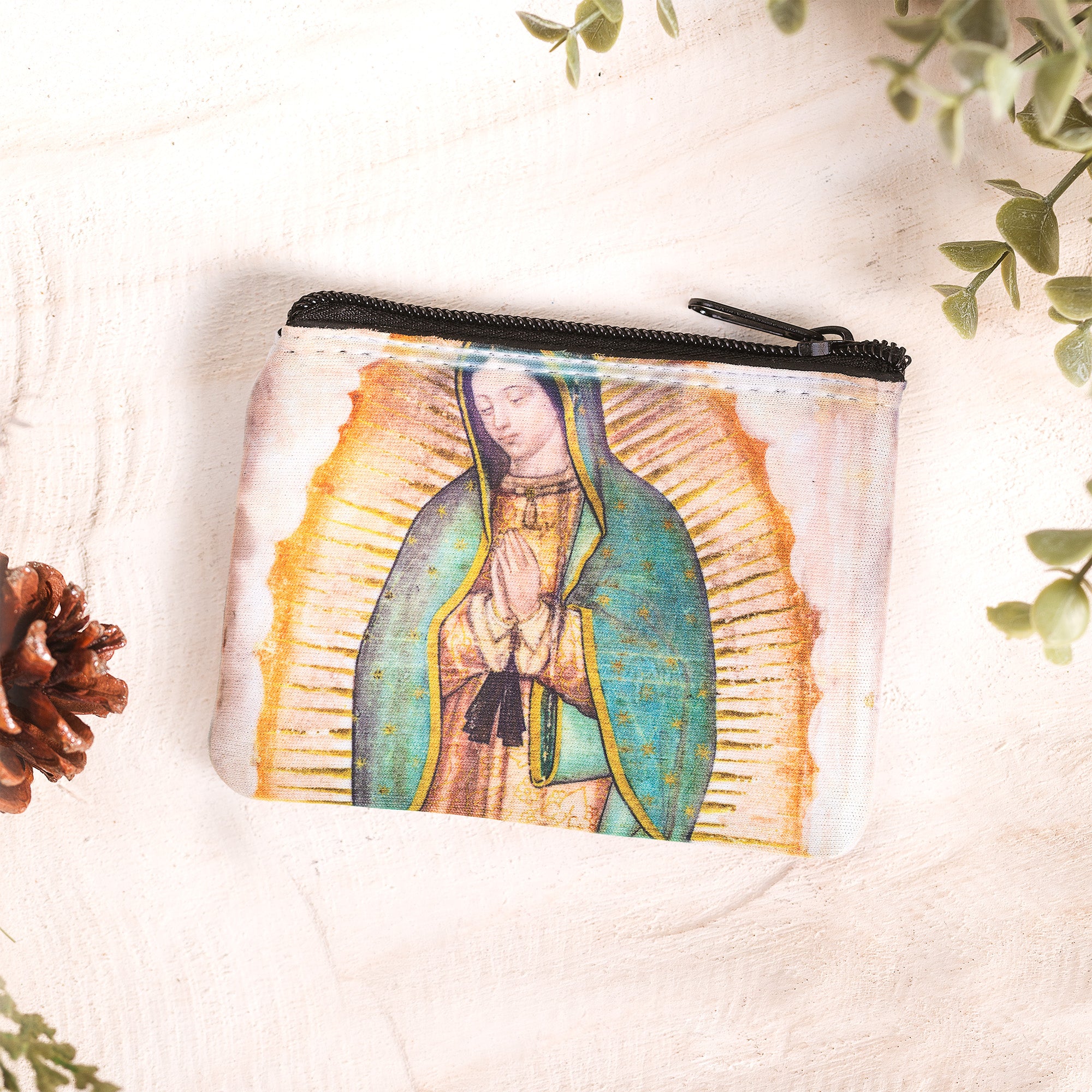 Personalized Guadalupe Tilma Rosary Pouch