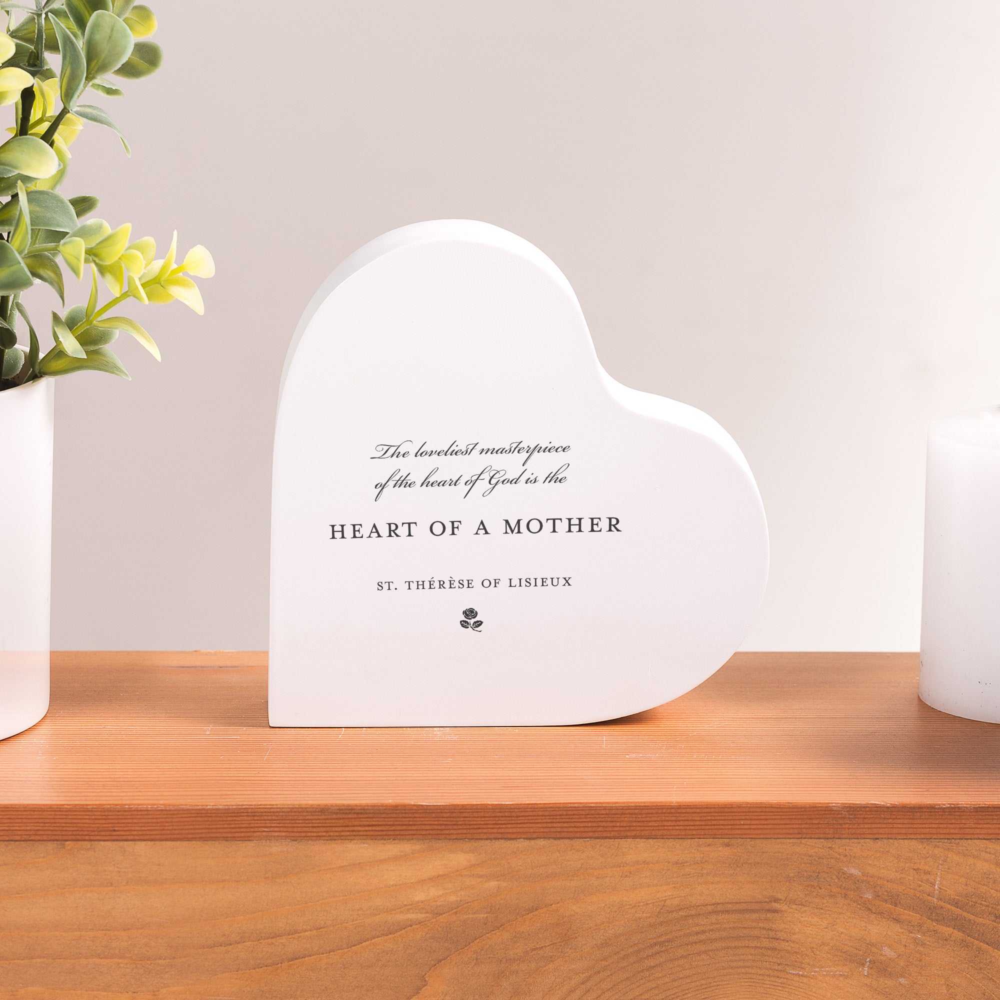 White Heart of a Mother Heart Block