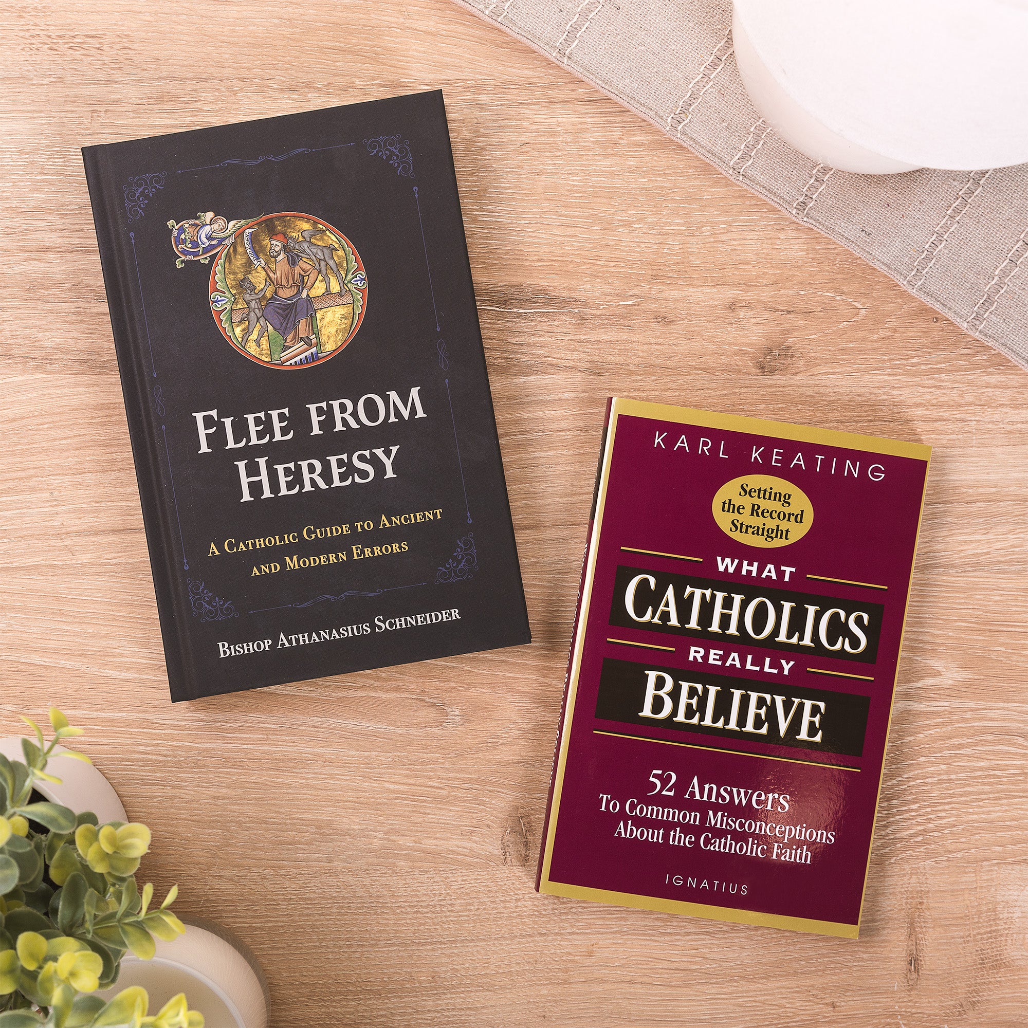 Flee from Heresy: A Catholic Guide to Ancient and Modern Errors & What Catholics Really Believe (2 Book Set)