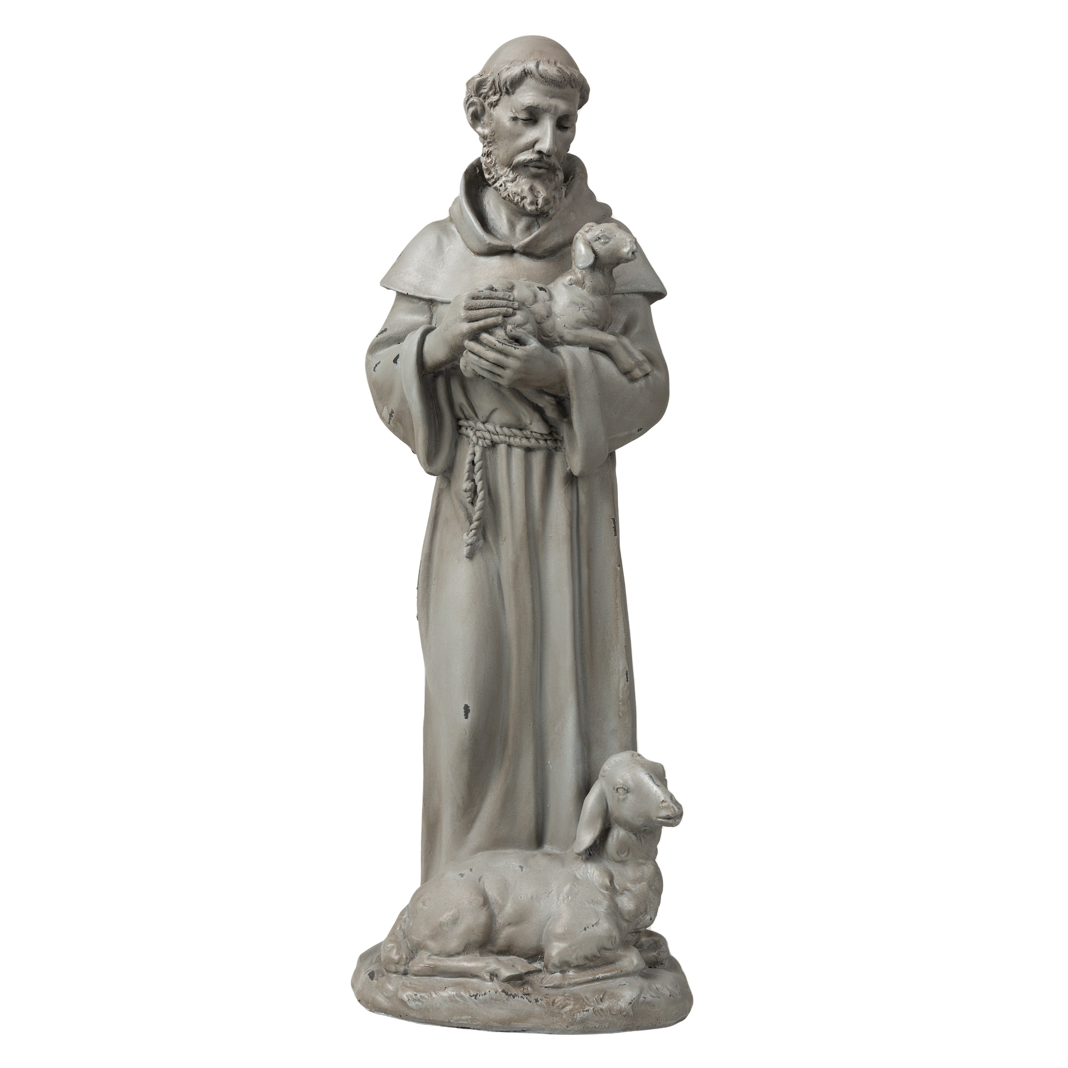 St. Francis with Lambs Garden Statue