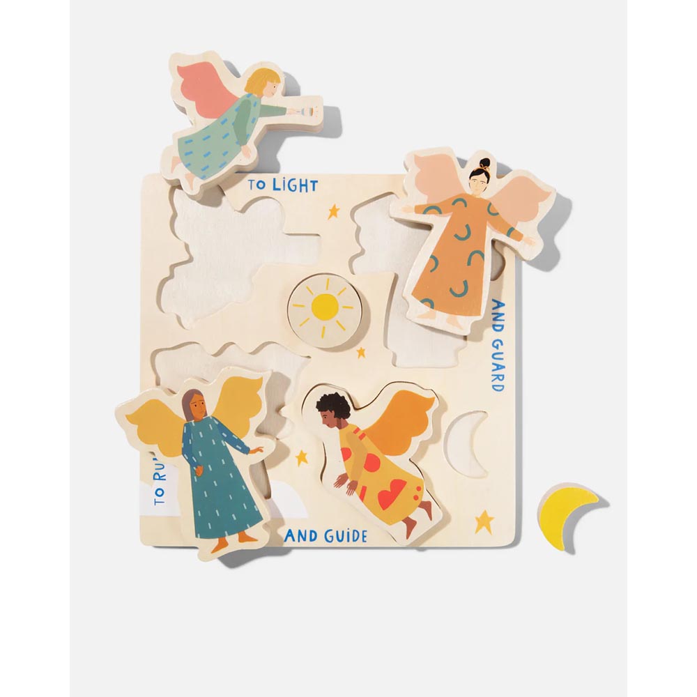 Be A Heart Guardian Angel Wooden Puzzle