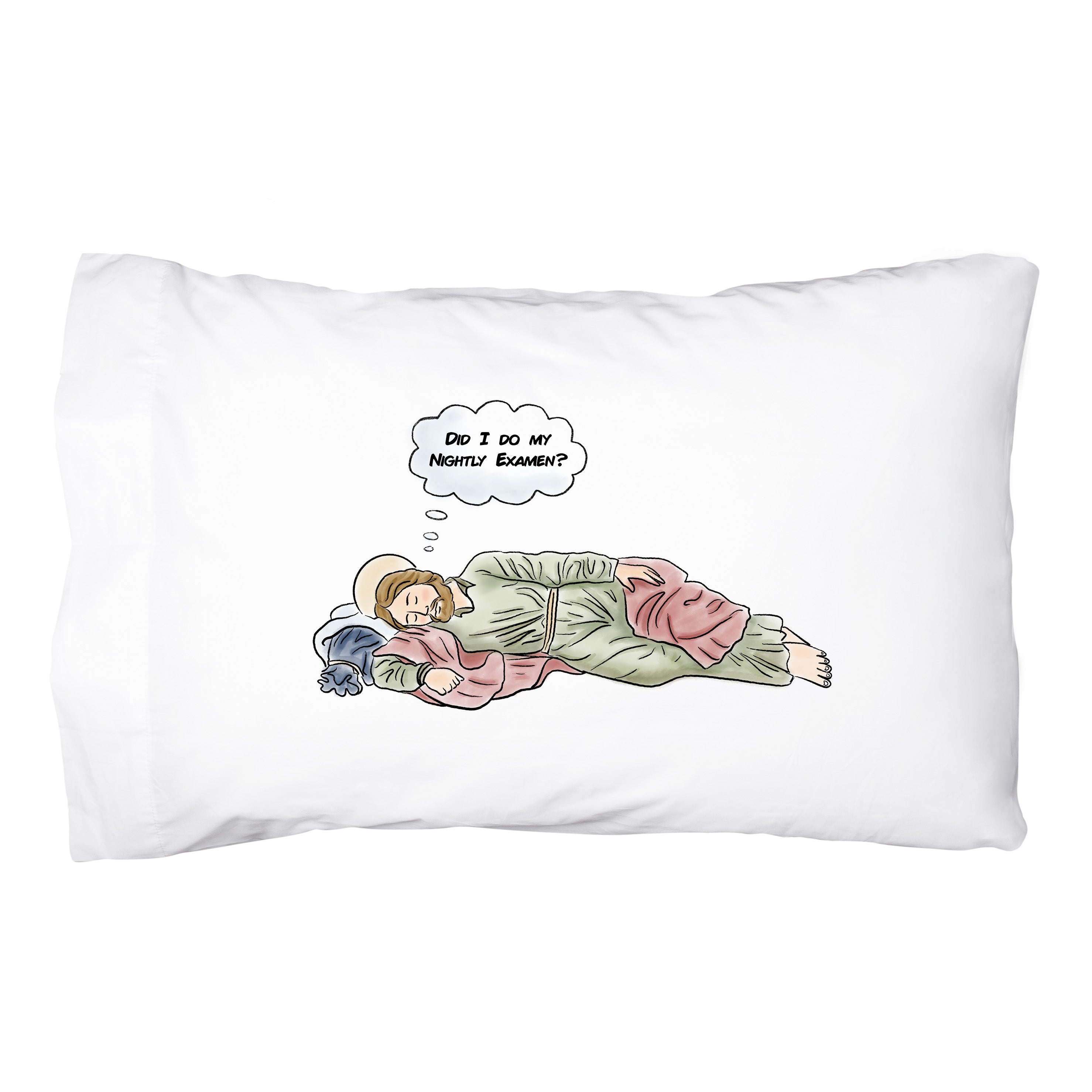 Nightly Examen Reminder St. Joseph Pillowcase