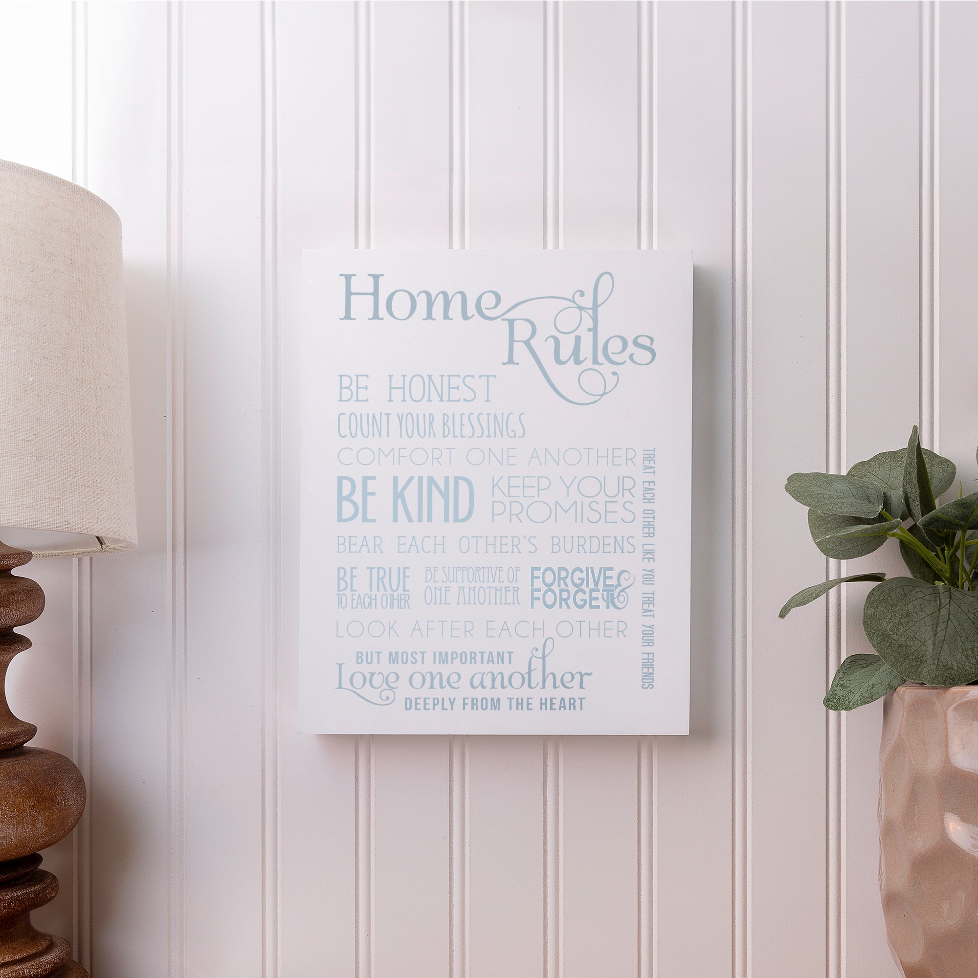 Home Rules Plaque - 10"