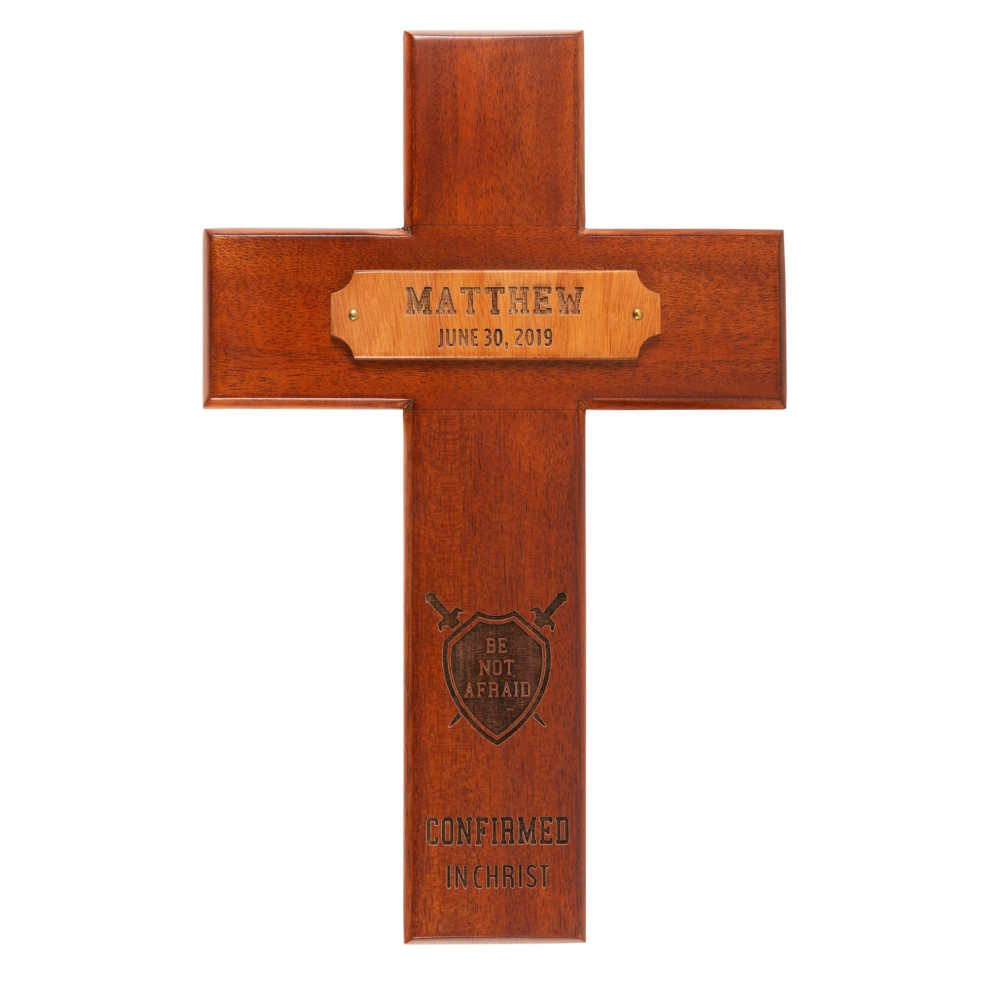 Personalized Confirmation Wood Cross