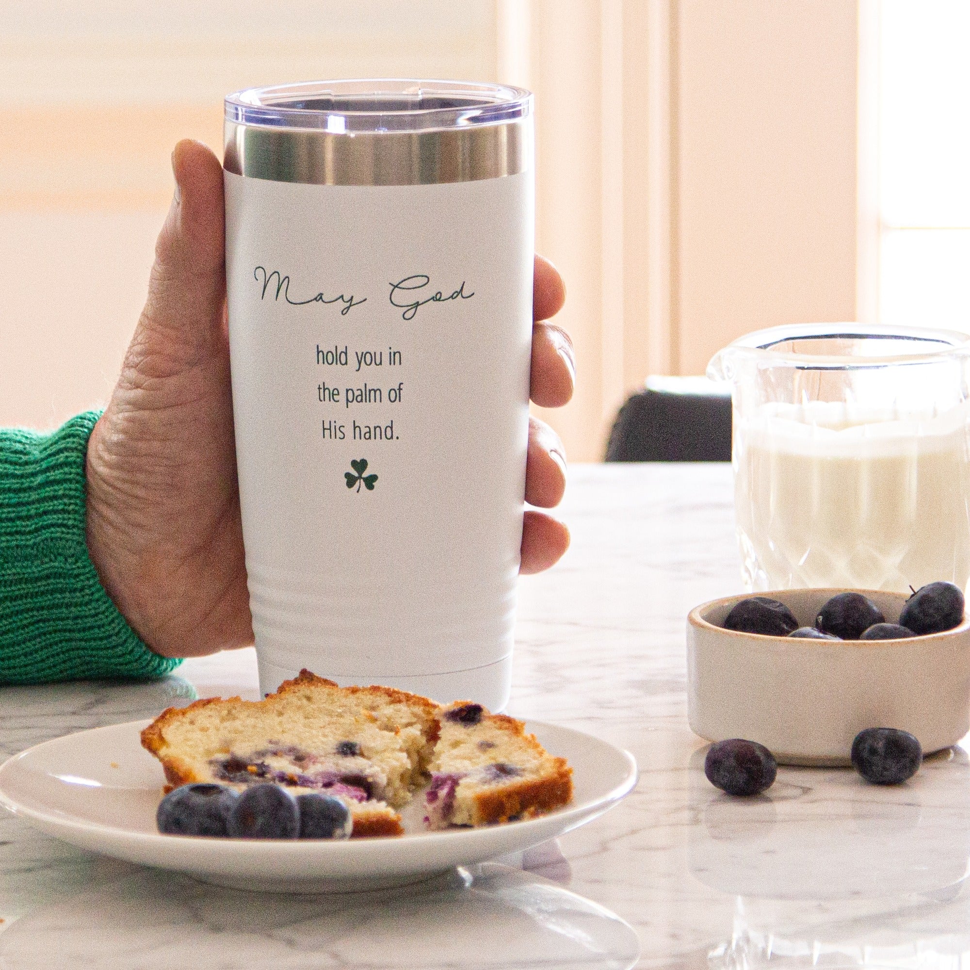 Irish Blessing Insulated White 20oz Tumbler
