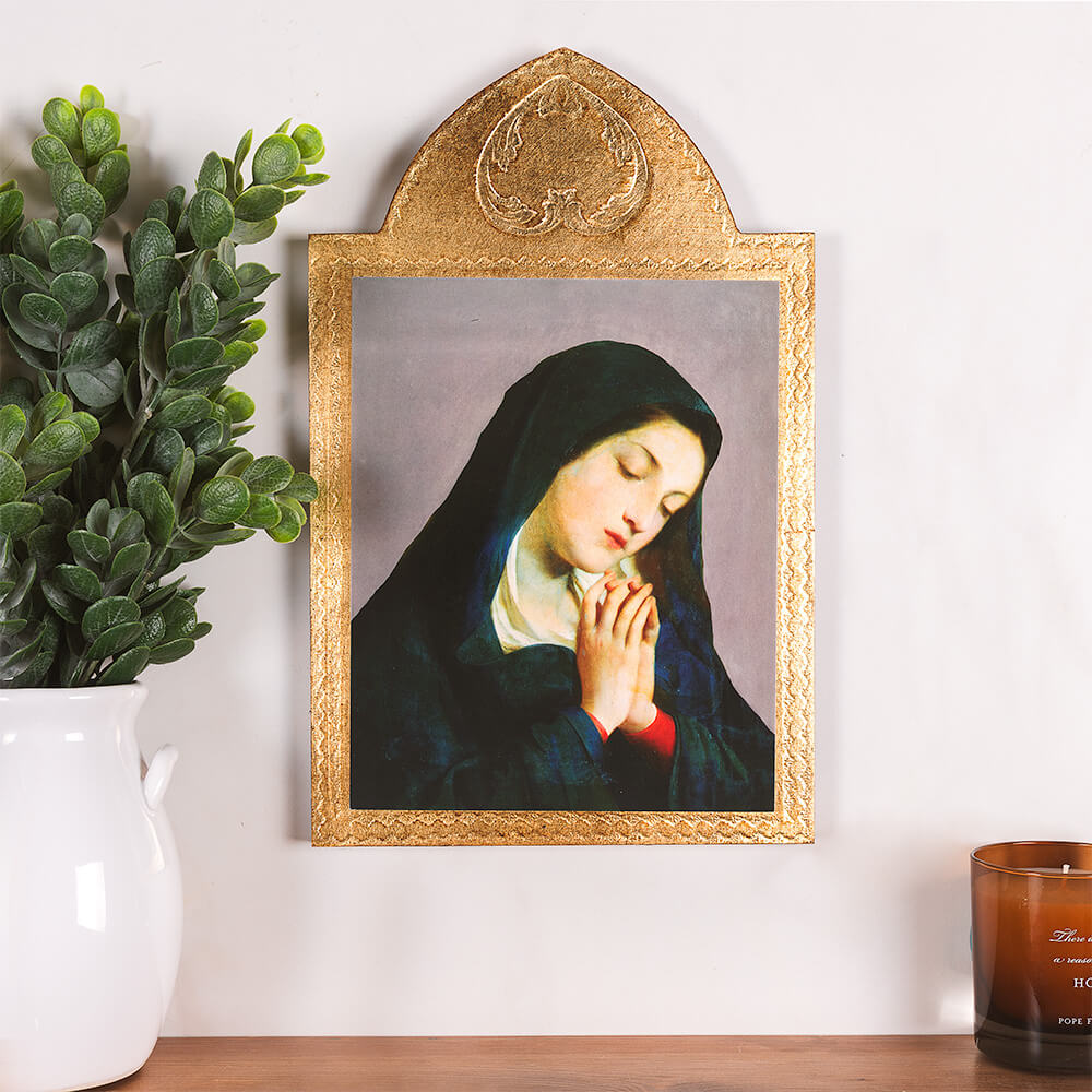 Malatesta Our Lady of Sorrows Florentine Plaque - A" x B"