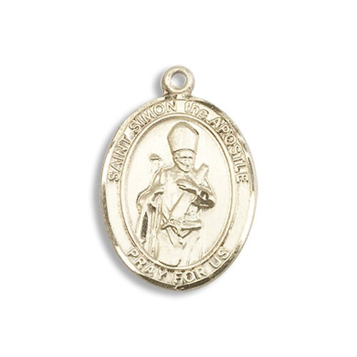 14kt Gold Filled St. Simon Pendant w/ Chain