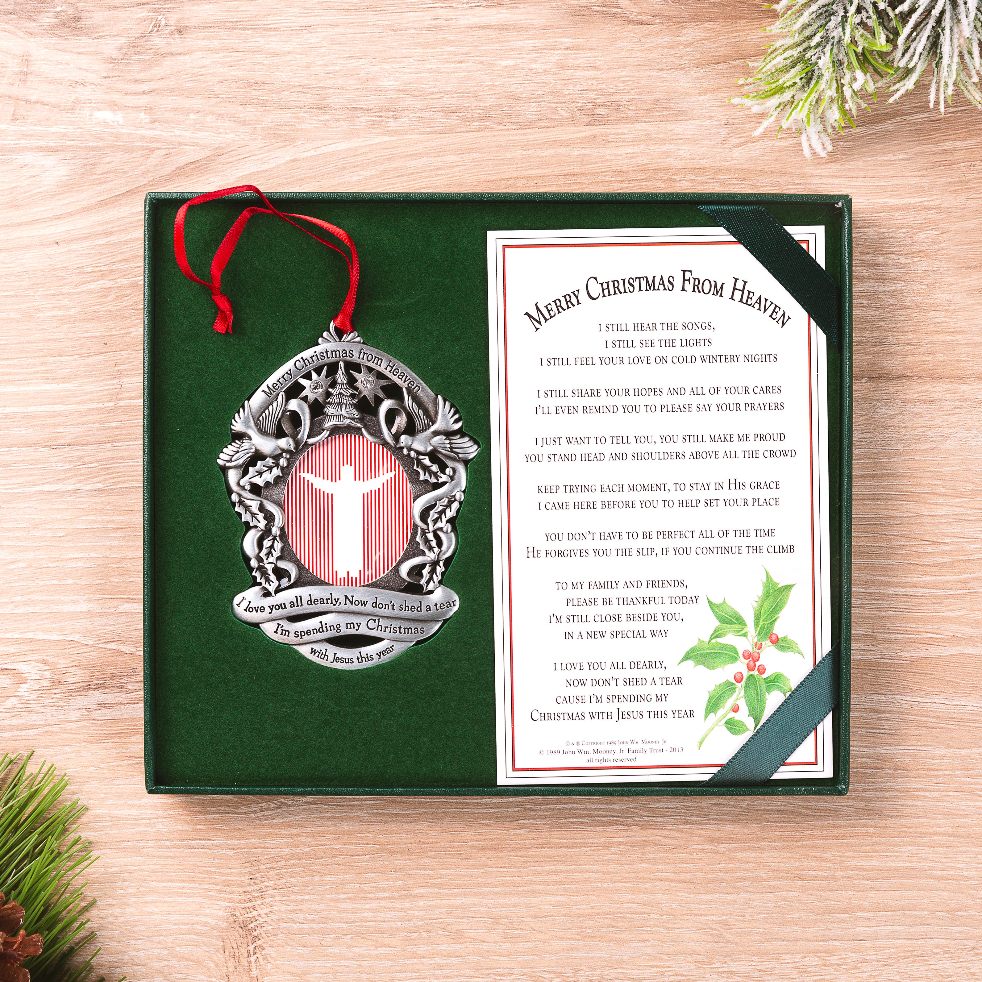 Merry Christmas from Heaven Photo Ornament
