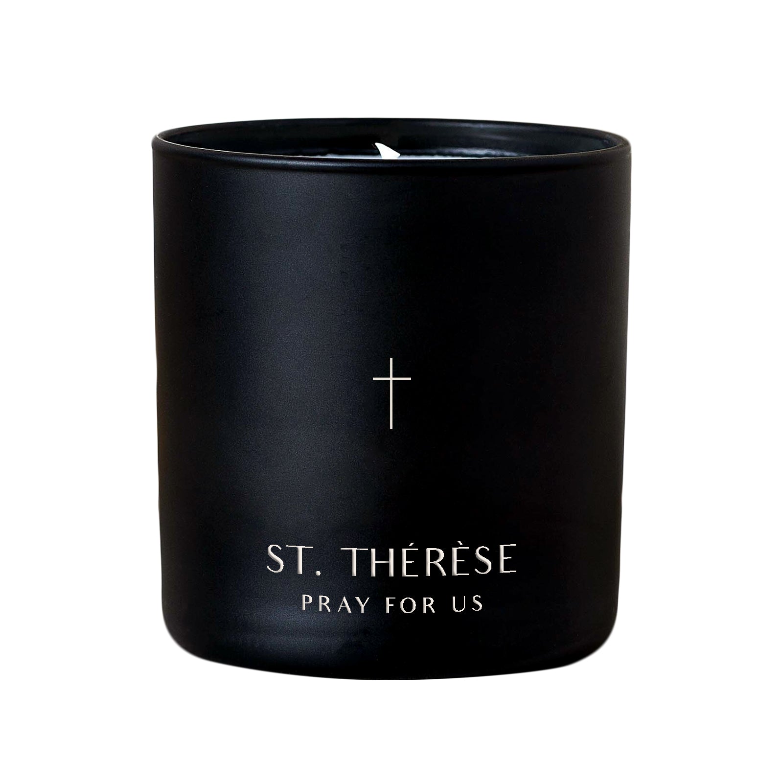 Art Deco Typography Style St. Thérèse Candle