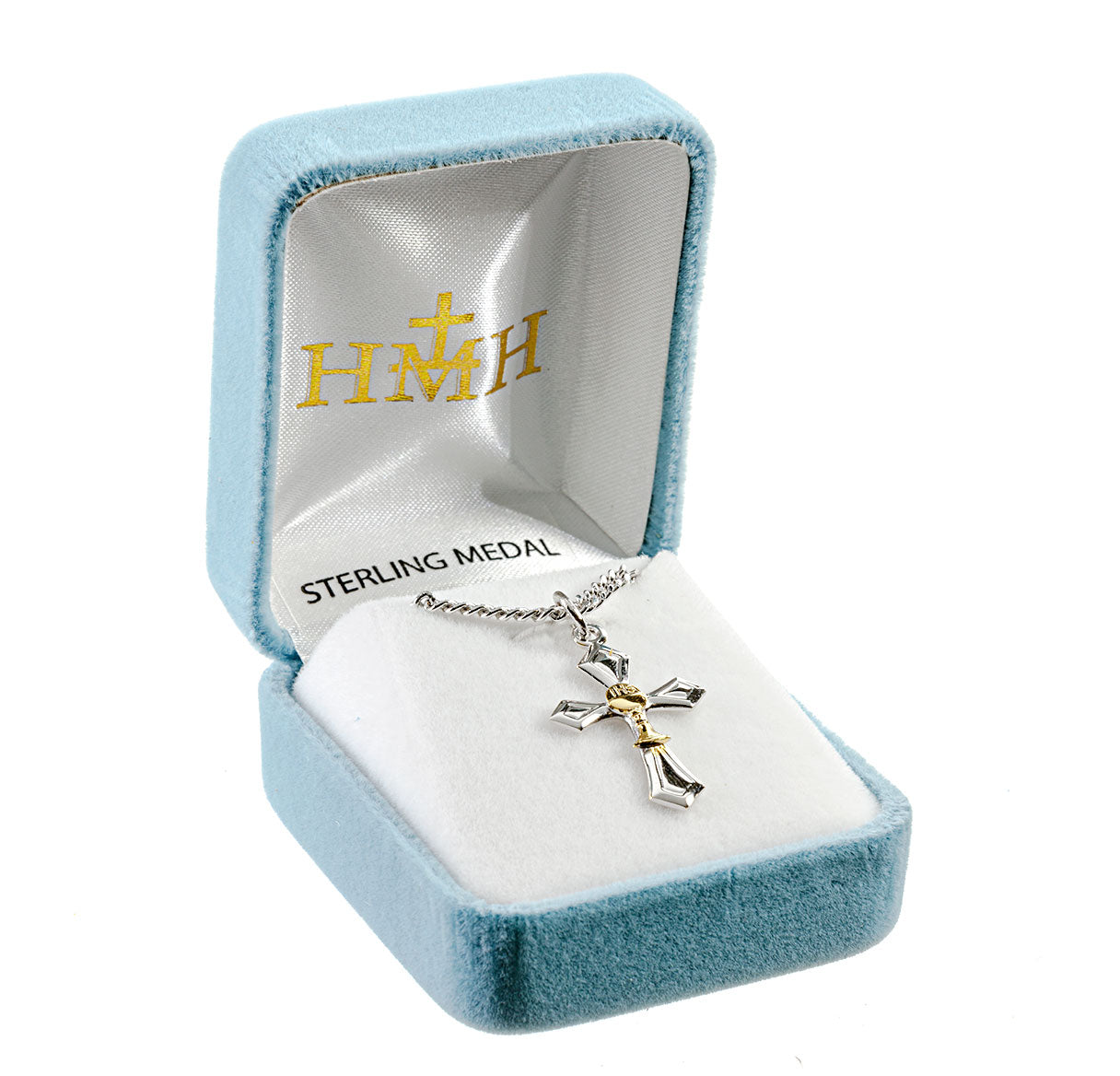 First Communion Sterling Silver Cross & Chalice Necklace