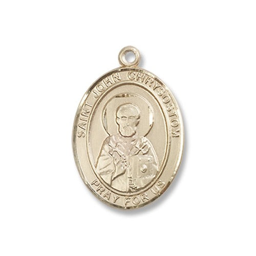 14kt Gold Filled St. John Chrysostom Pendant w/ Chain | The Catholic ...