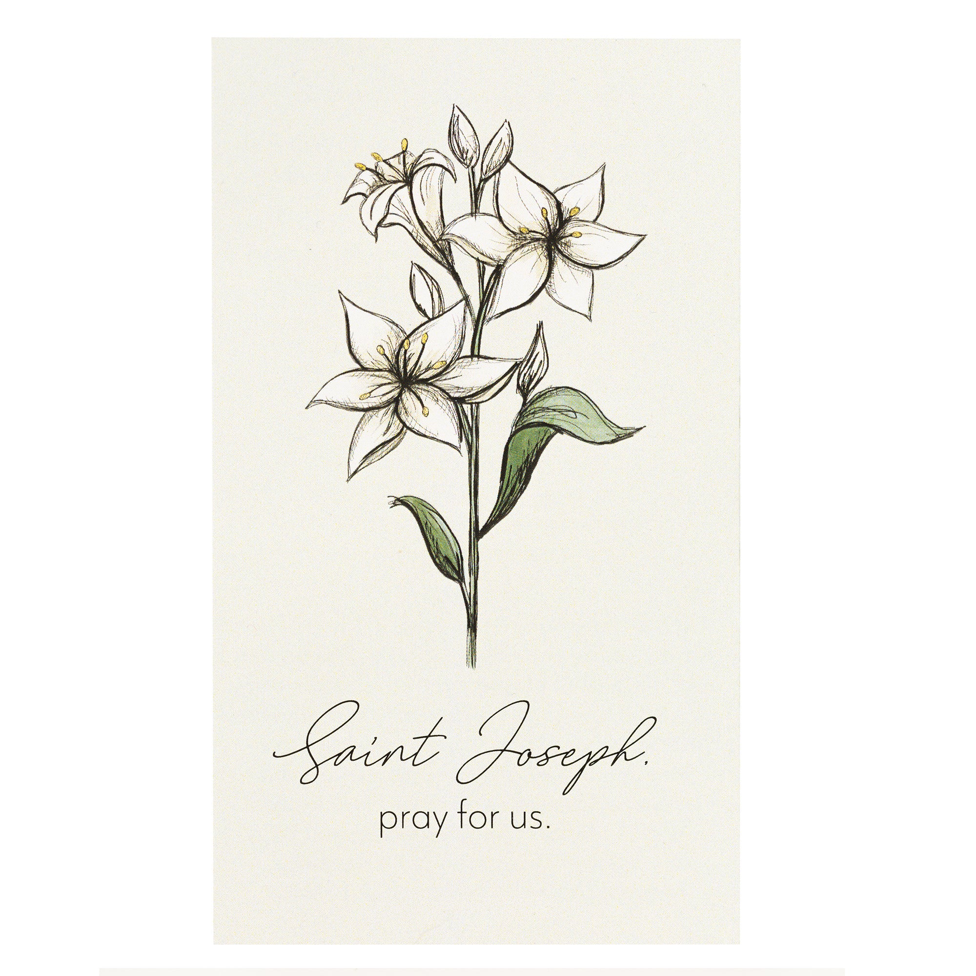 St. Joseph Chaplet Prayer Card