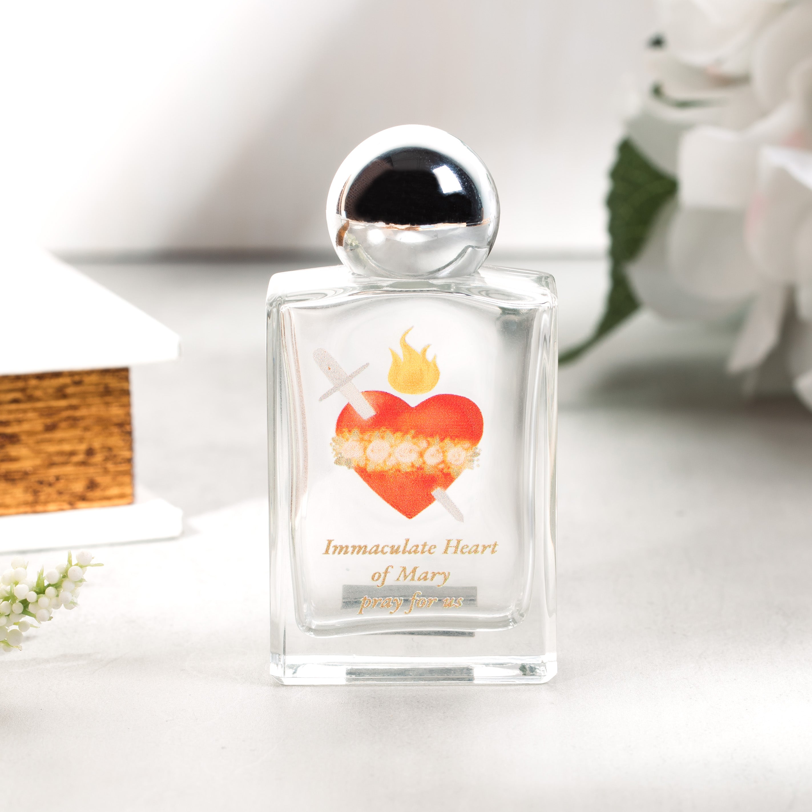Immaculate Heart of Mary Holy Water Bottle
