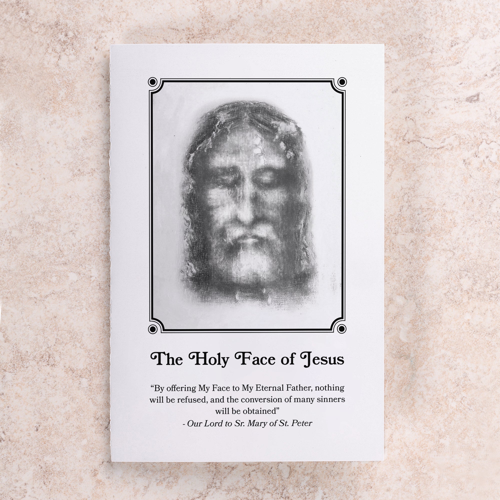 The Holy Face of Jesus Prayer Card - Pack of 50