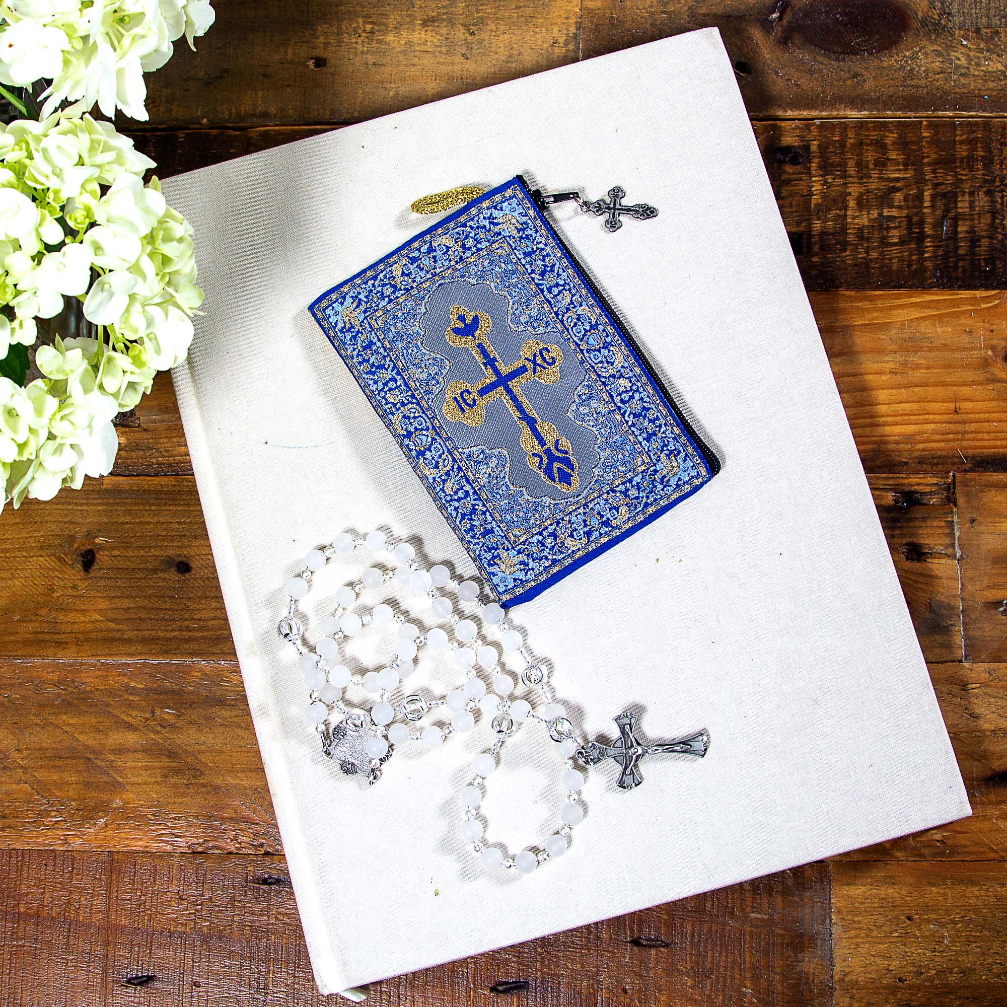 Madonna & Child Rosary Icon Pouch