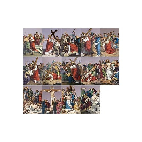 Aluminum Stations of the Cross (set of 14) - Various Sizes