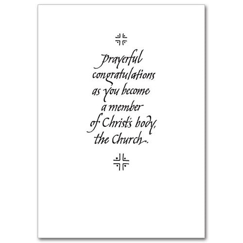 RCIA Congratulations Greeting Card