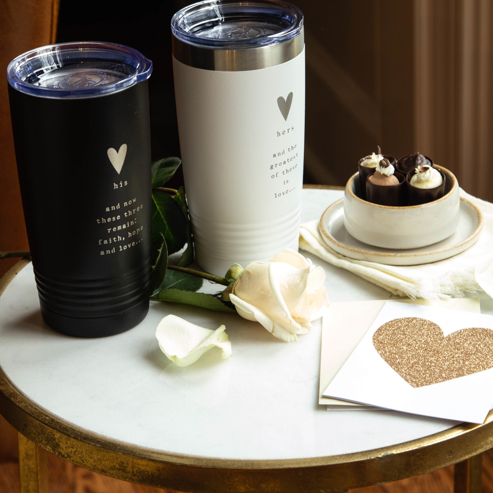 The Greatest of These His & Hers Insulated 20oz Tumblers Set