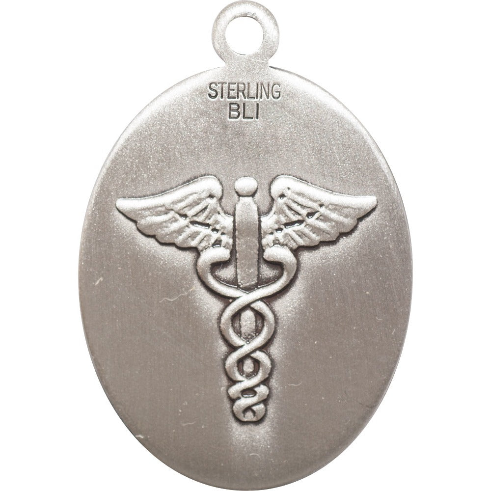 Sterling Silver St. Agatha Nurse Pendant w/ chain
