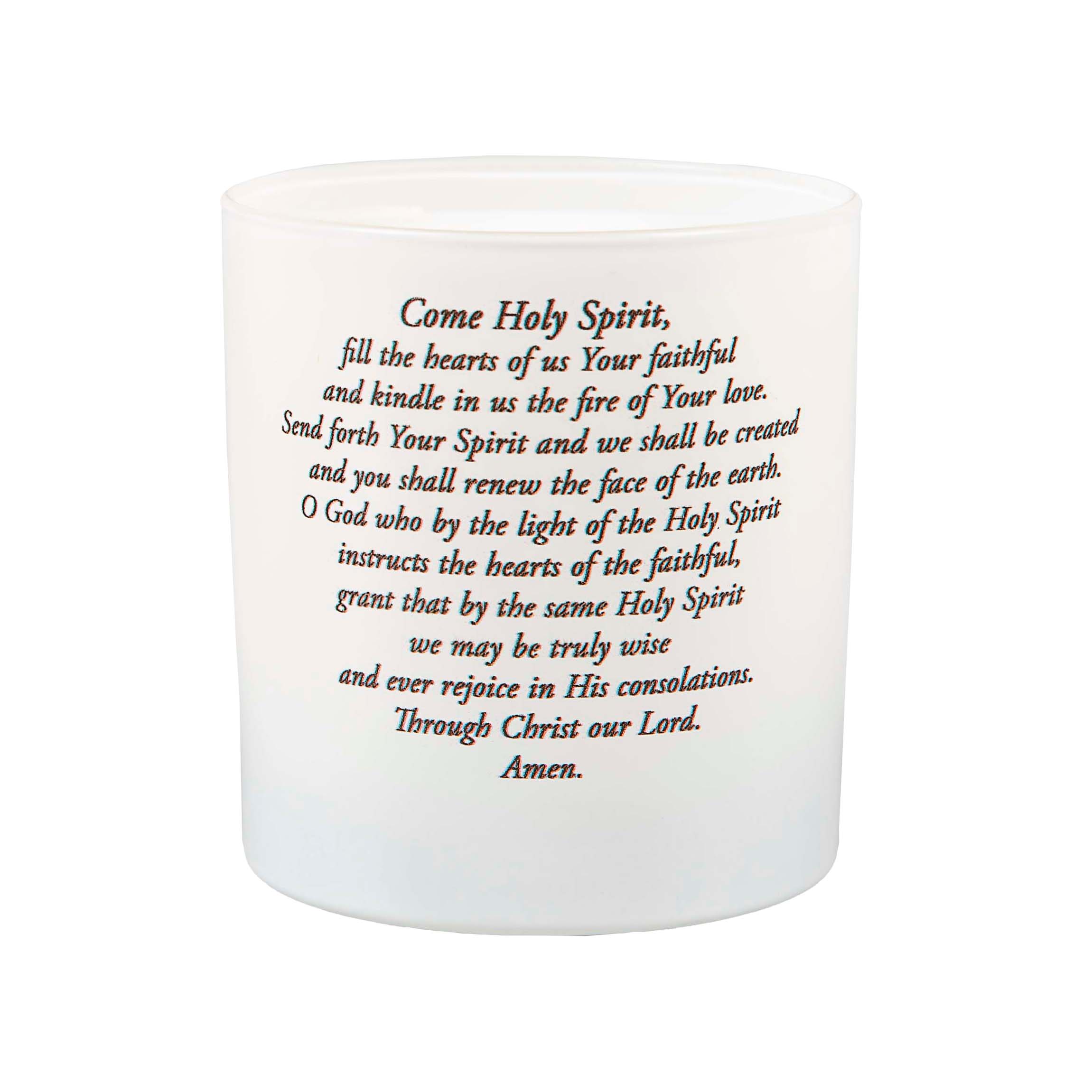 Holy Spirit Stained Glass Window Candle