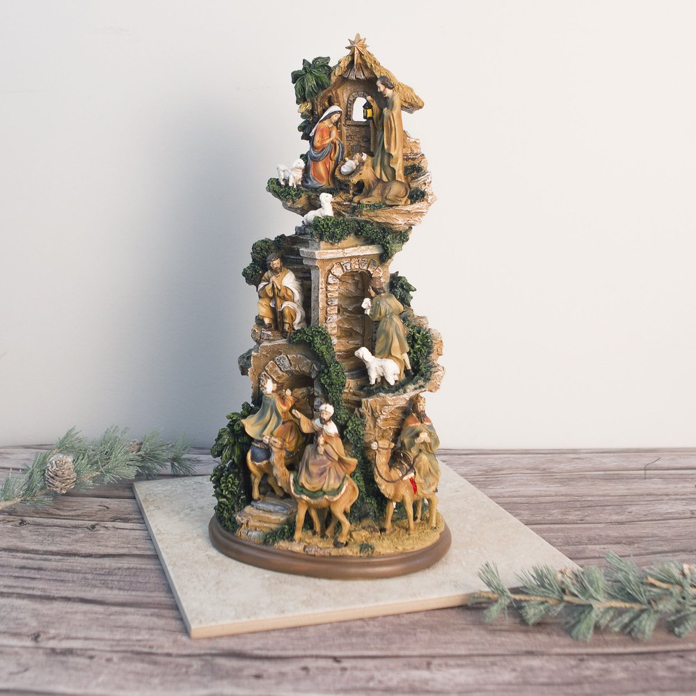 Stacked Nativity Scene - 17"