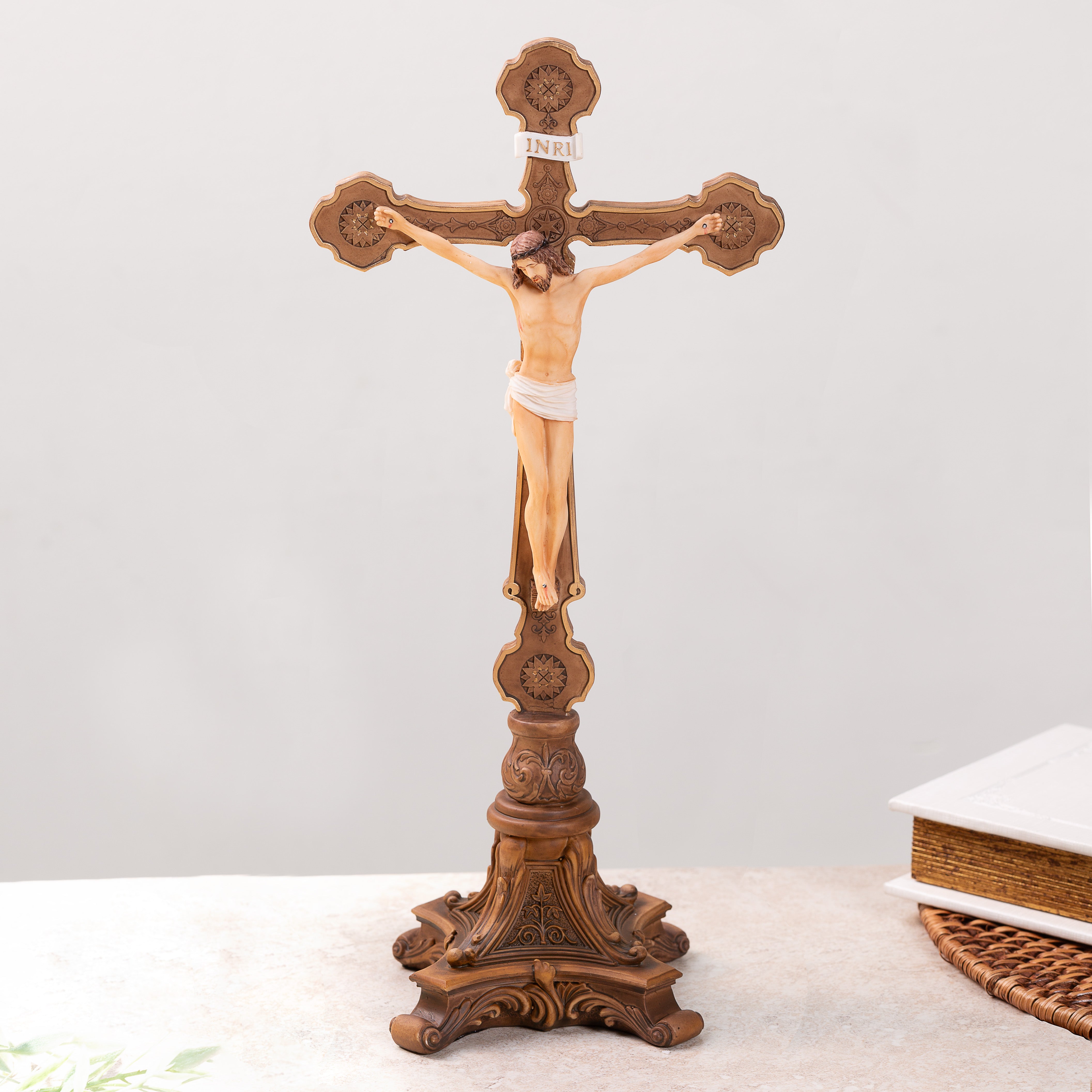 Standing Crucifix - 13''