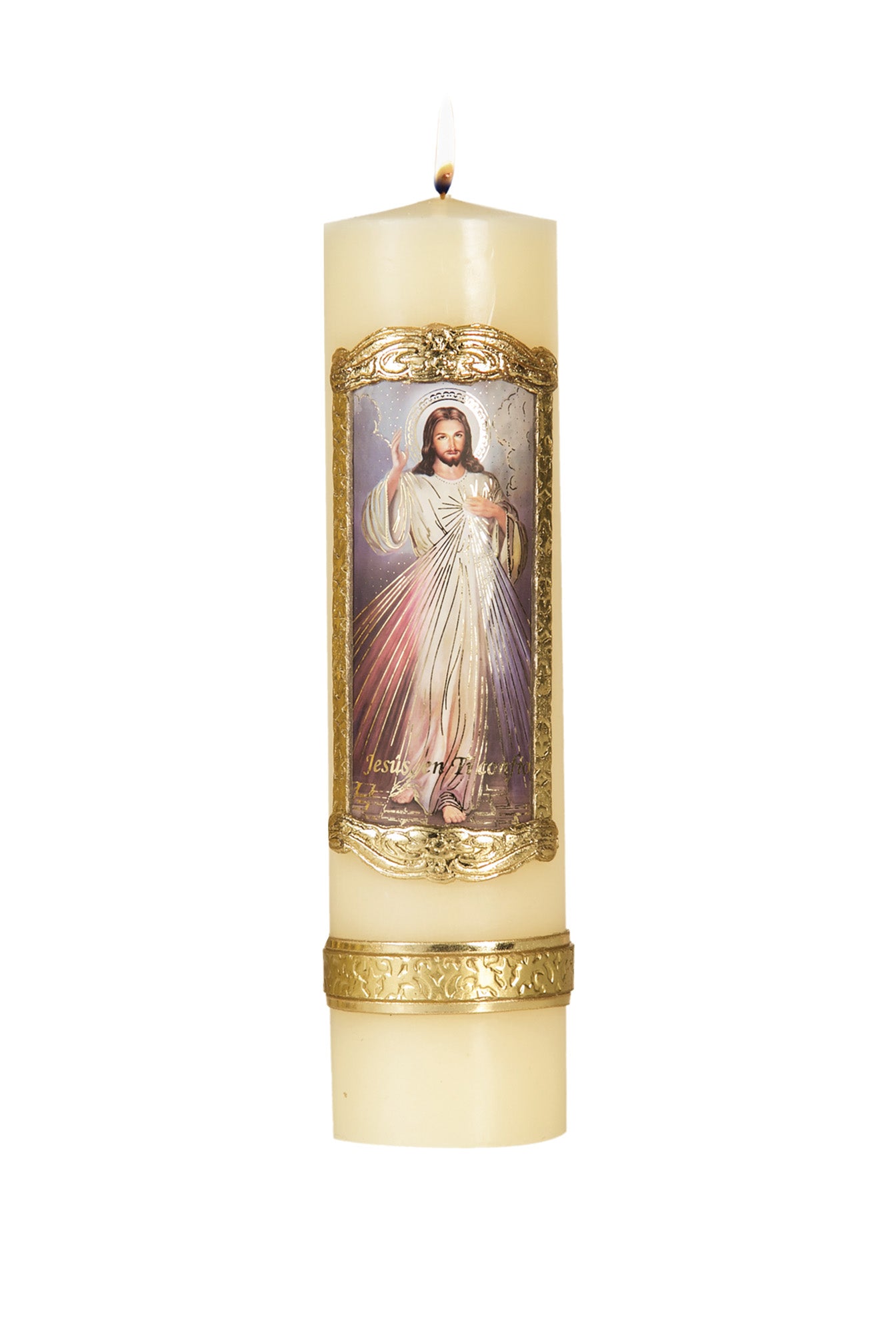 Divine Mercy Decorative Pillar Candle