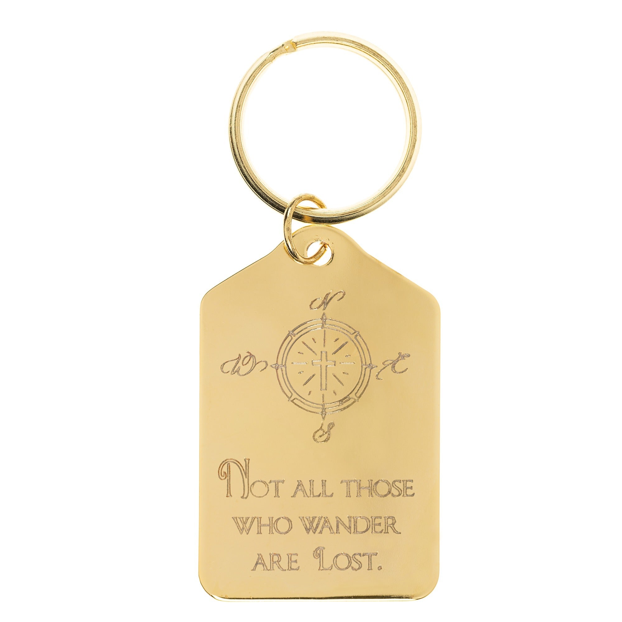 Not All Who Wander Keychain
