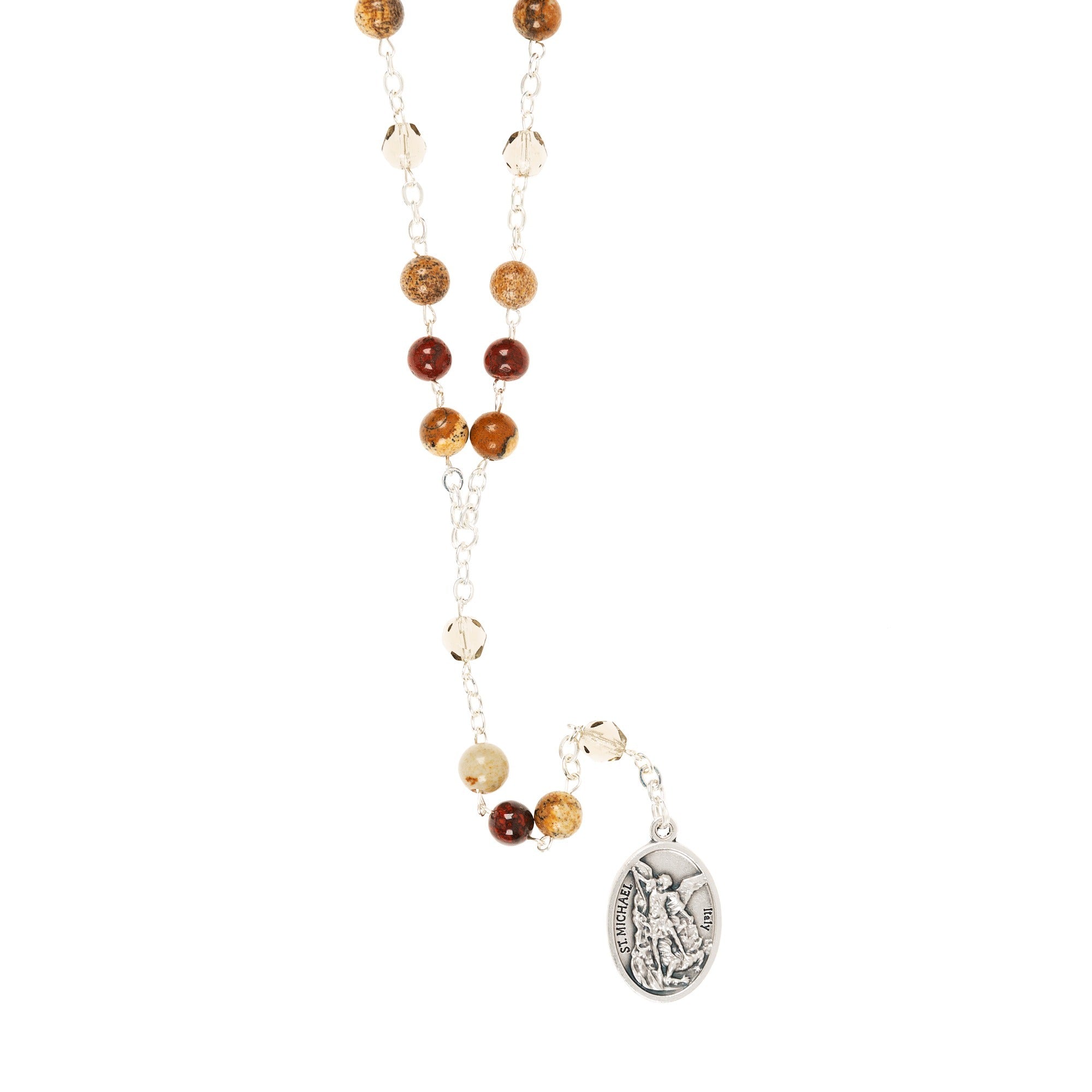 Jasper & Paesina Stone St. Michael Chaplet