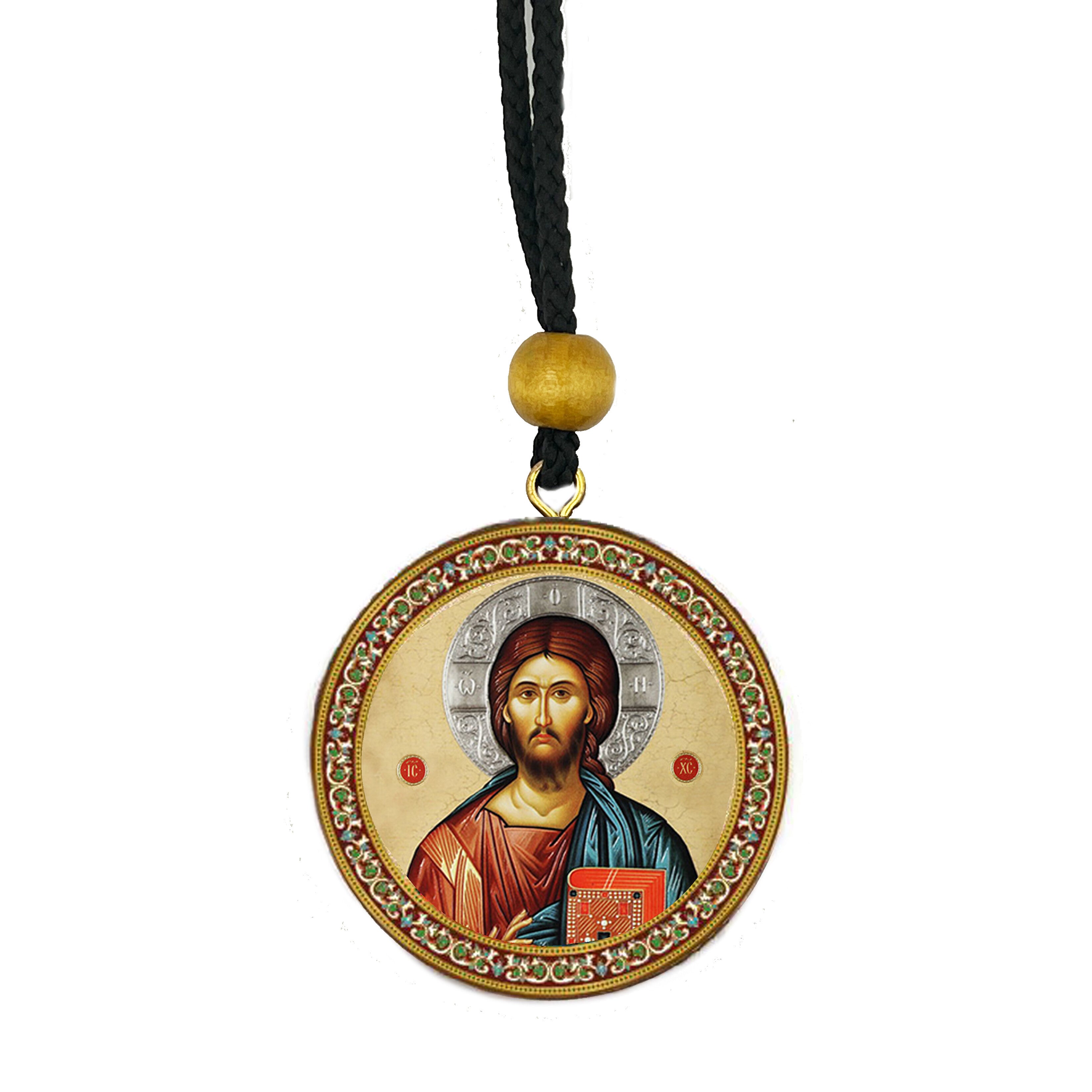 Christ Pantocrator & Our Lady of Vladimir Home & Car Icon