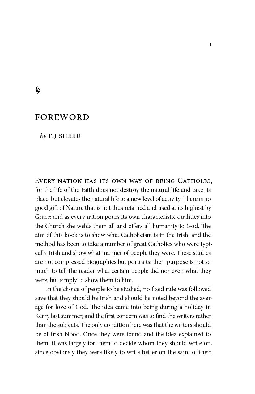 The Irish Way: Studies in Irish Sanctity From St. Patrick to Matt Talbot