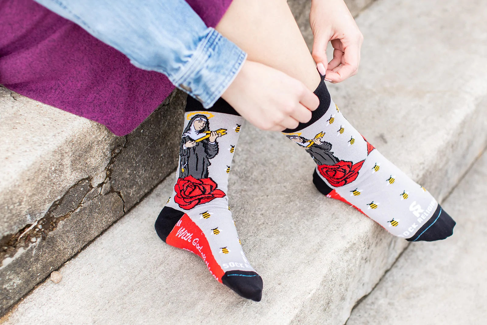St. Rita Adult Socks