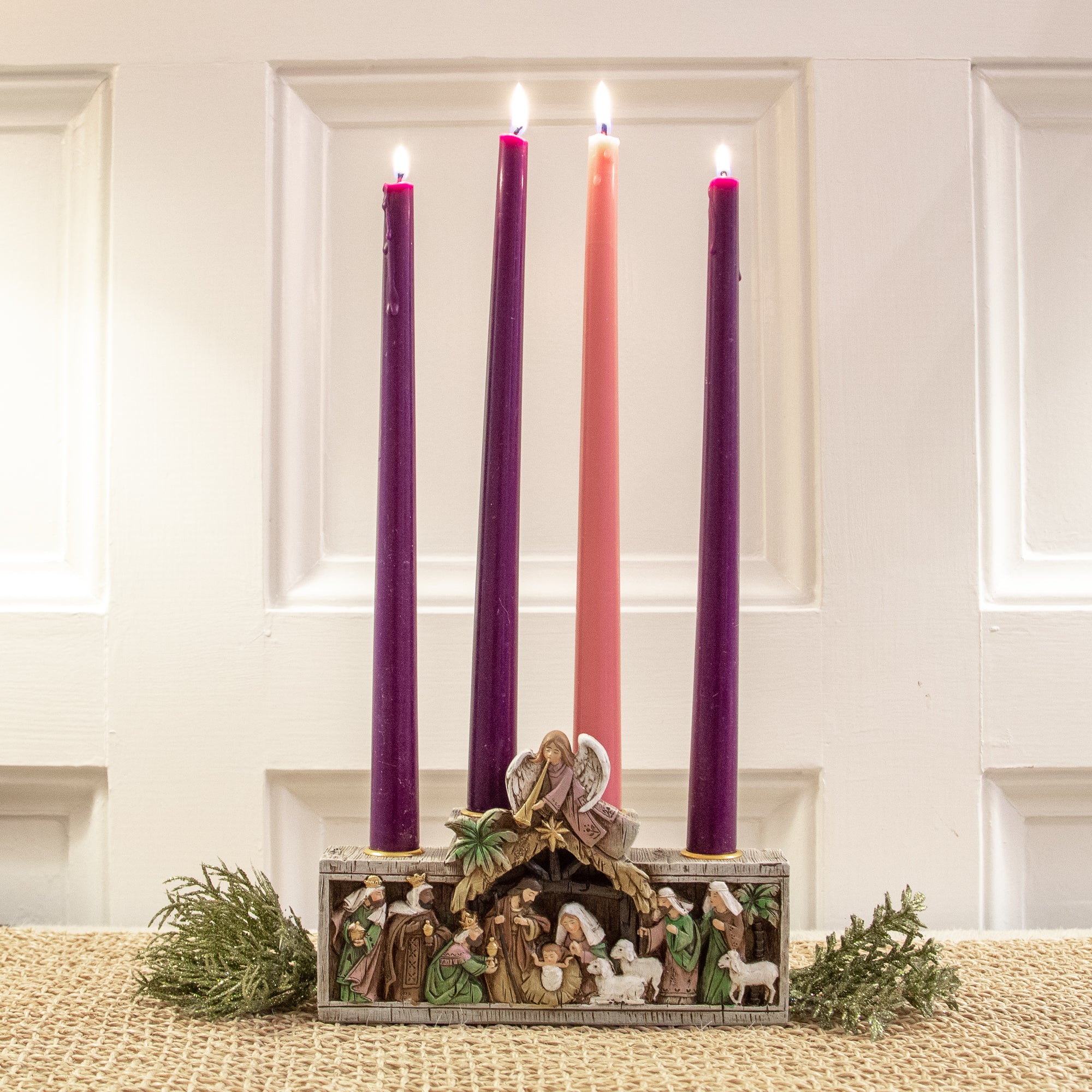 Nativity Crèche Advent Candleholder