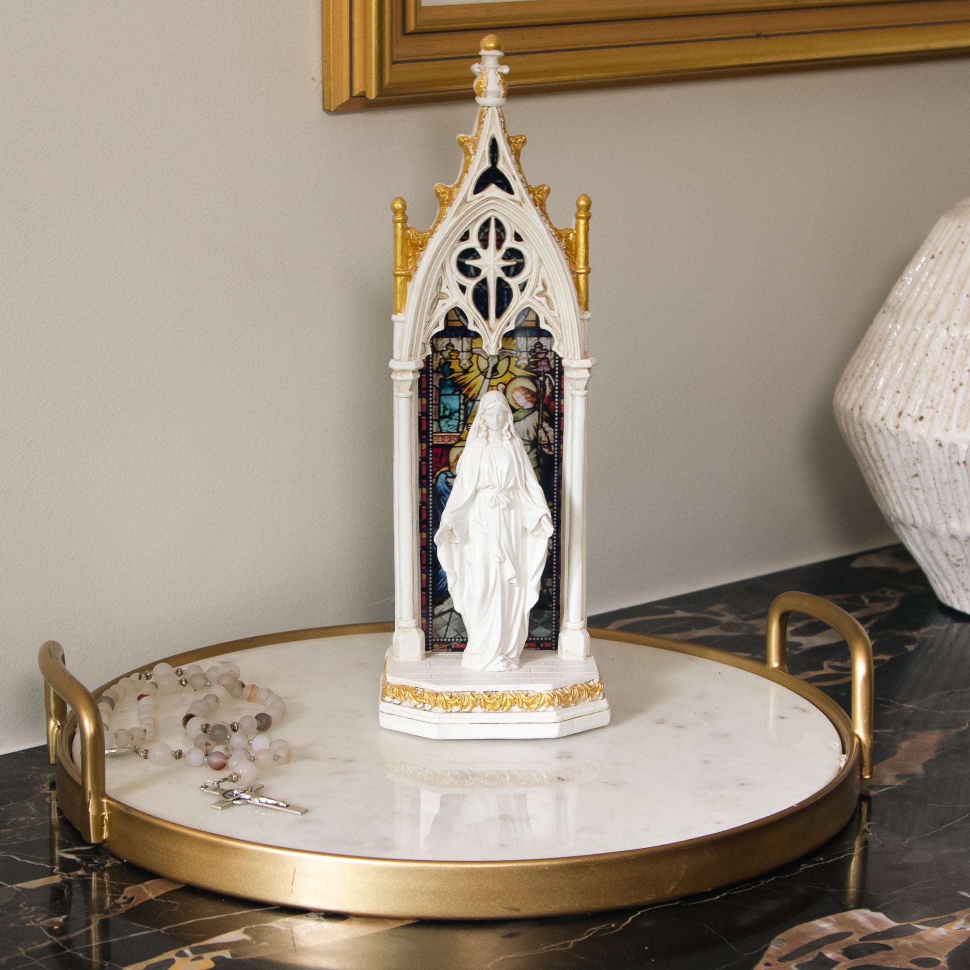 LED Our Lady of Grace Shrine - 11.75"