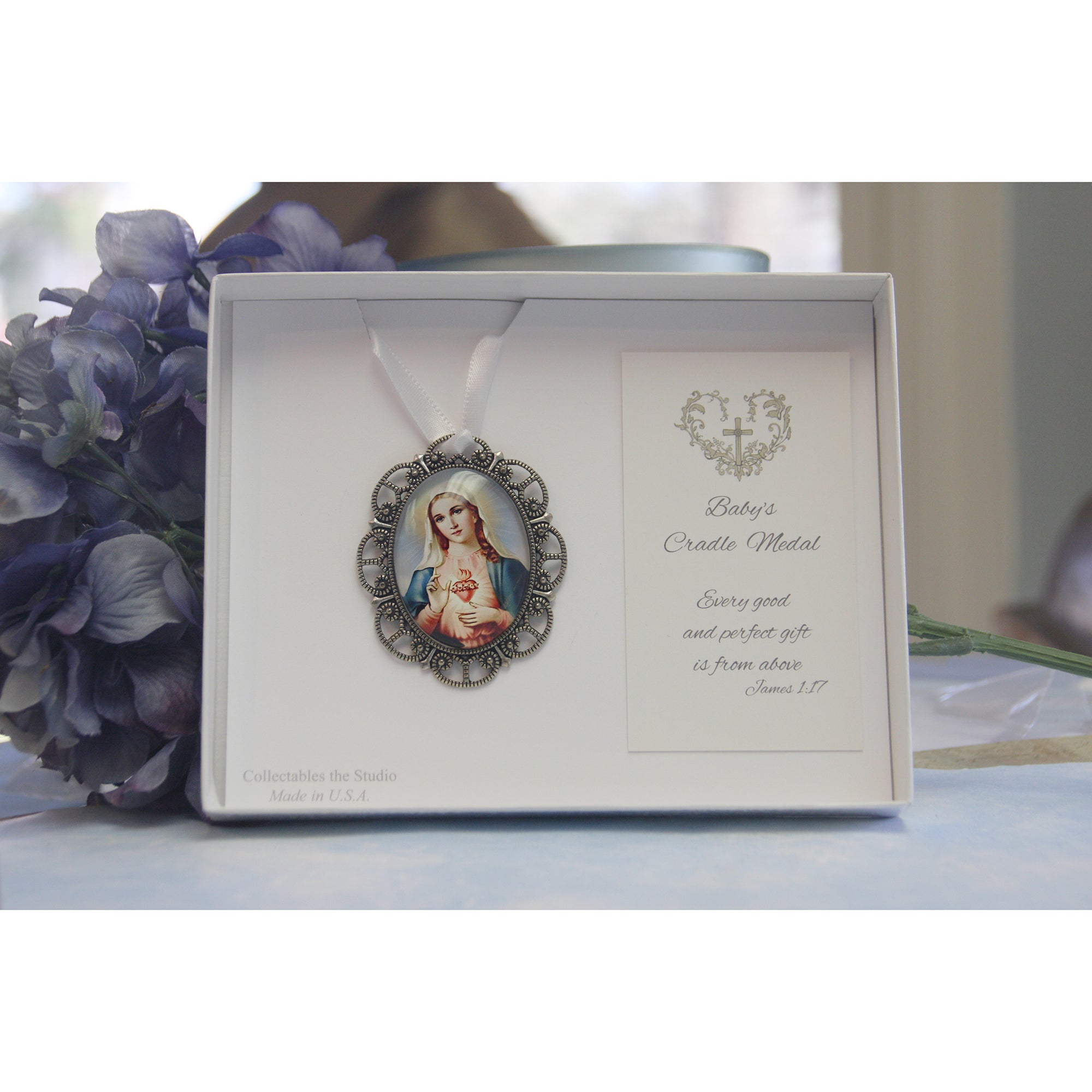 Immaculate Heart of Mary Cradle Medal