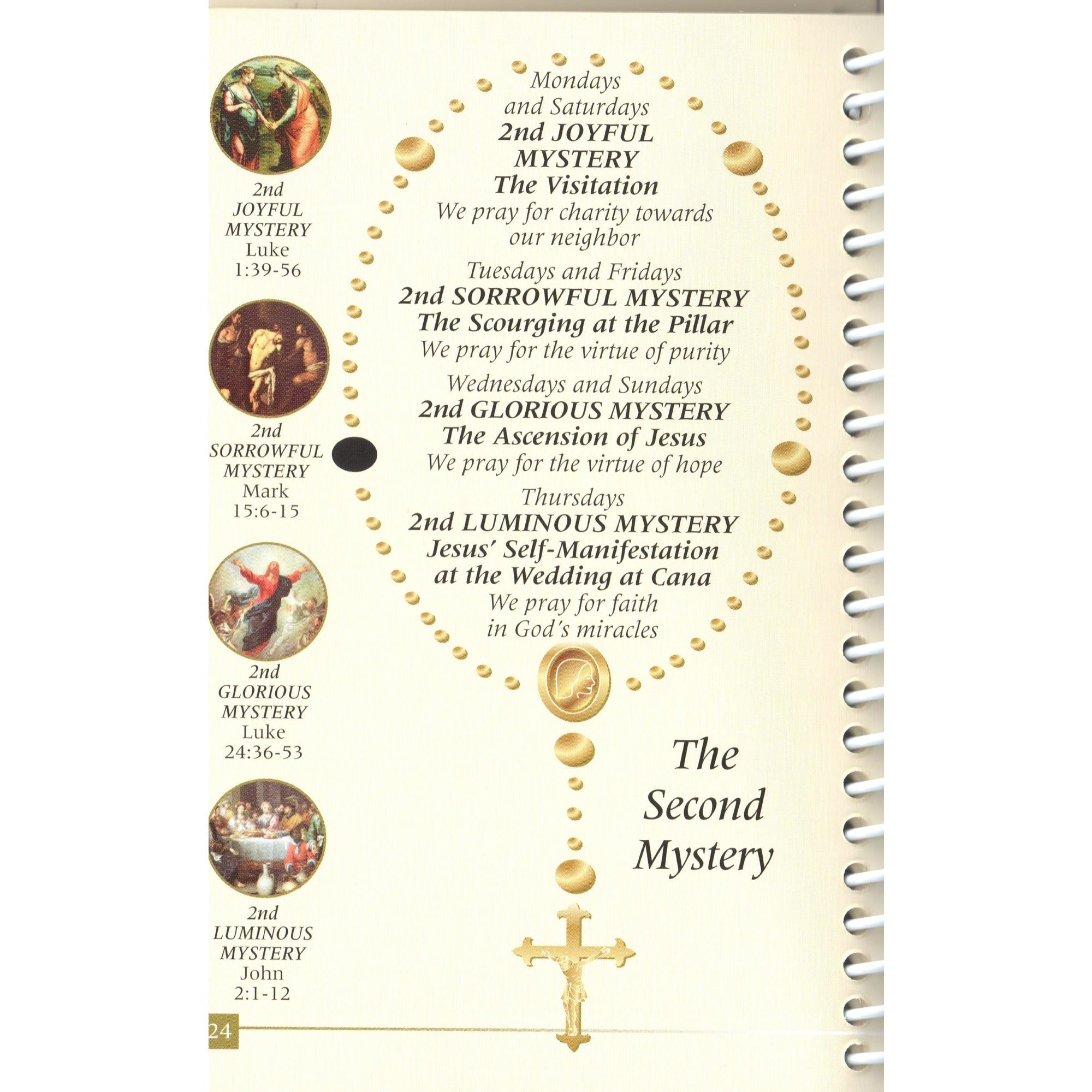 The Illustrated Rosary Page By Page - Spiral