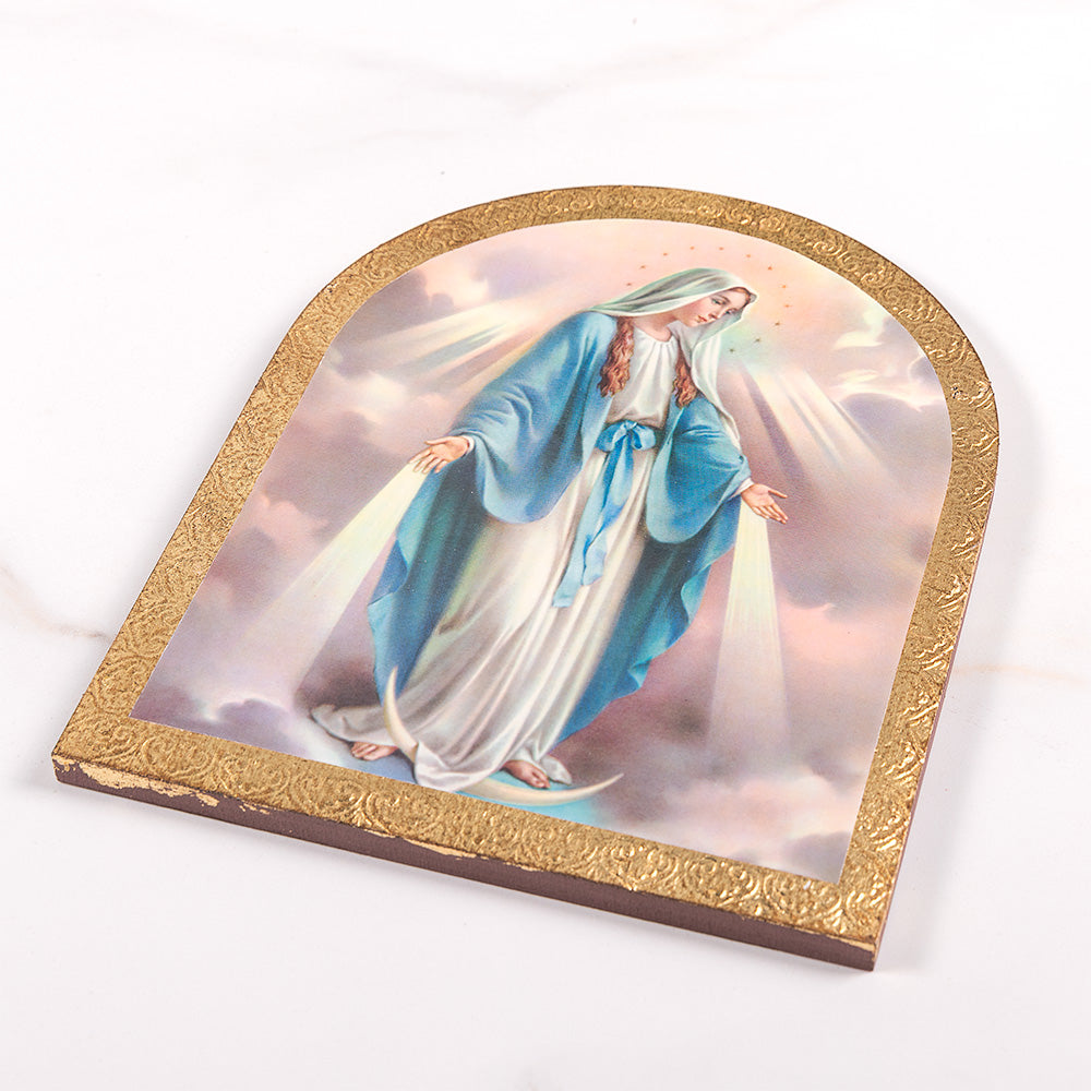 Our Lady of the Miraculous Medal Italian Plaque