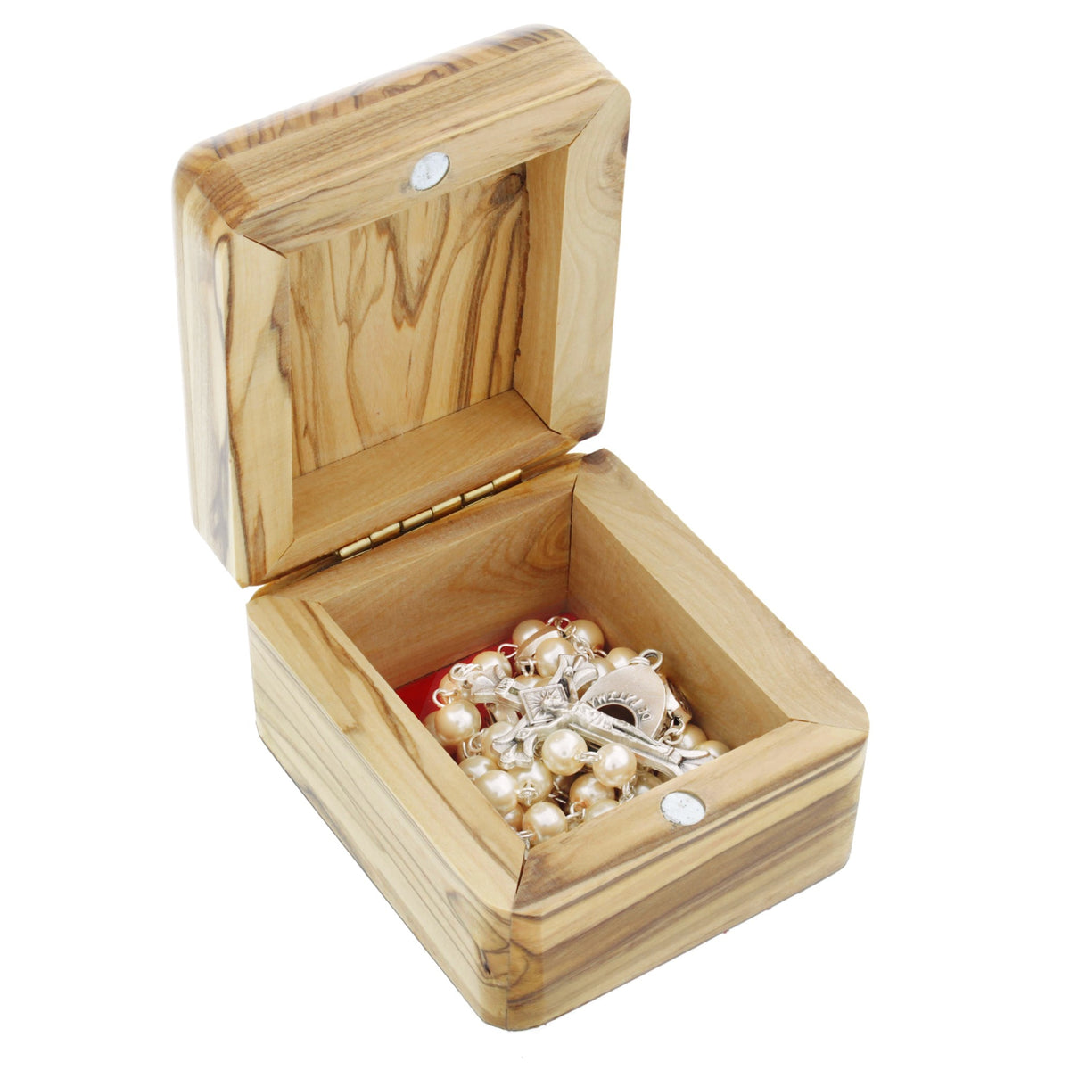 Our Lady of Fatima Olive Wood Box & Rosary | The Catholic Company®